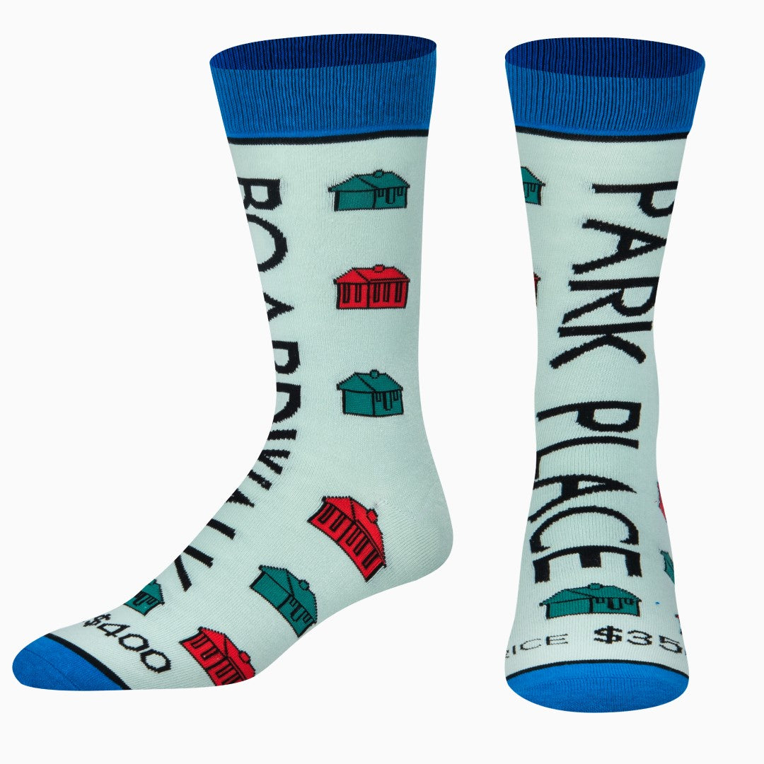 Boardwalk & Park Place Men's Crew Socks