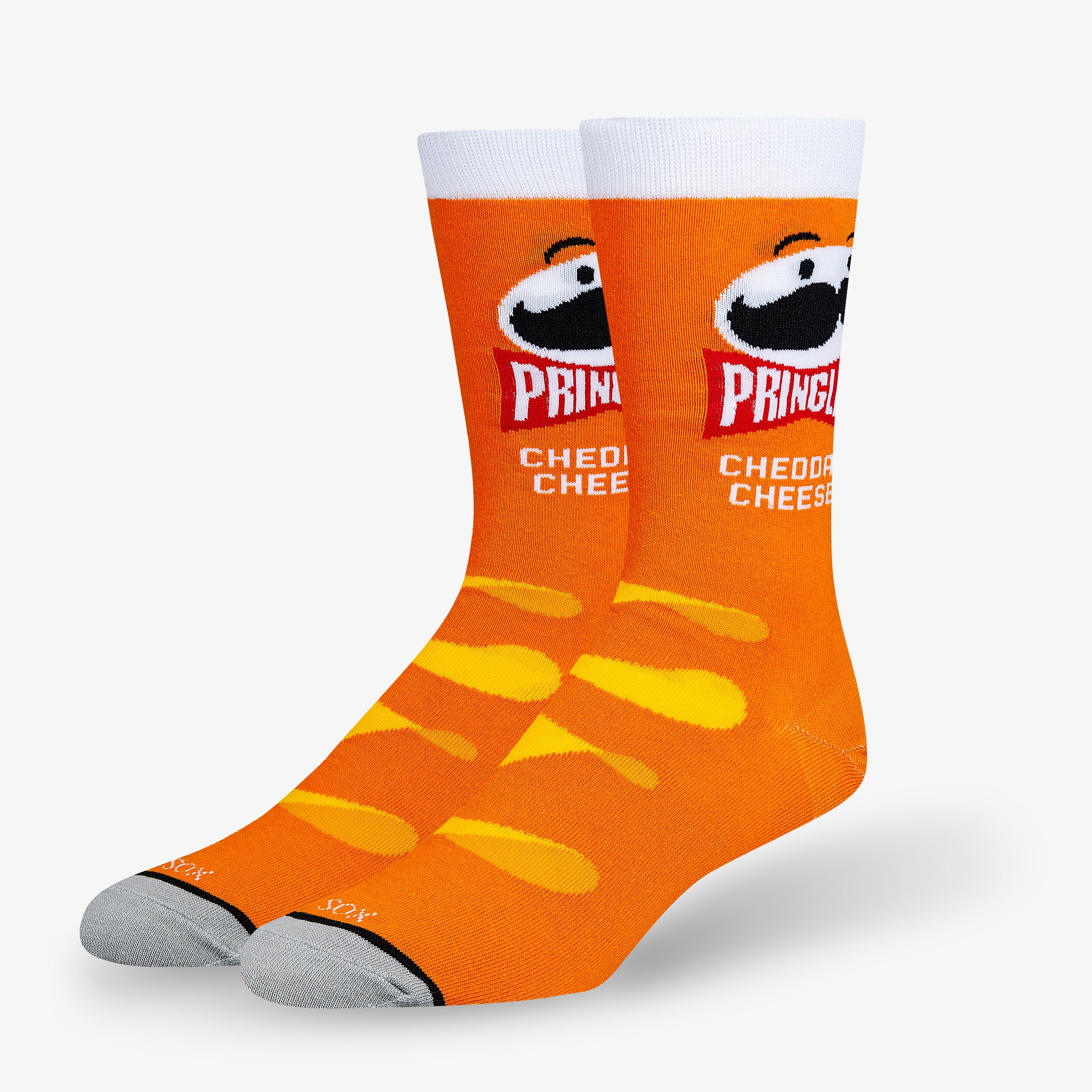 Pringles Cheddar Cheese Orange Men's Crew Socks