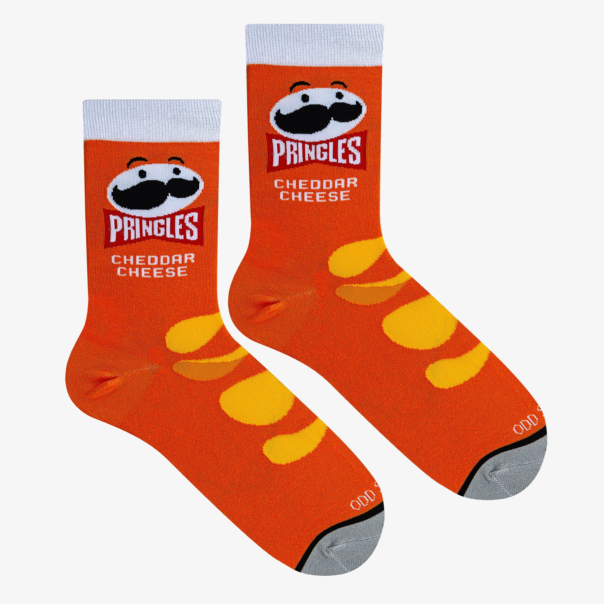 Pringles Cheddar Cheese Orange Men's Crew Socks