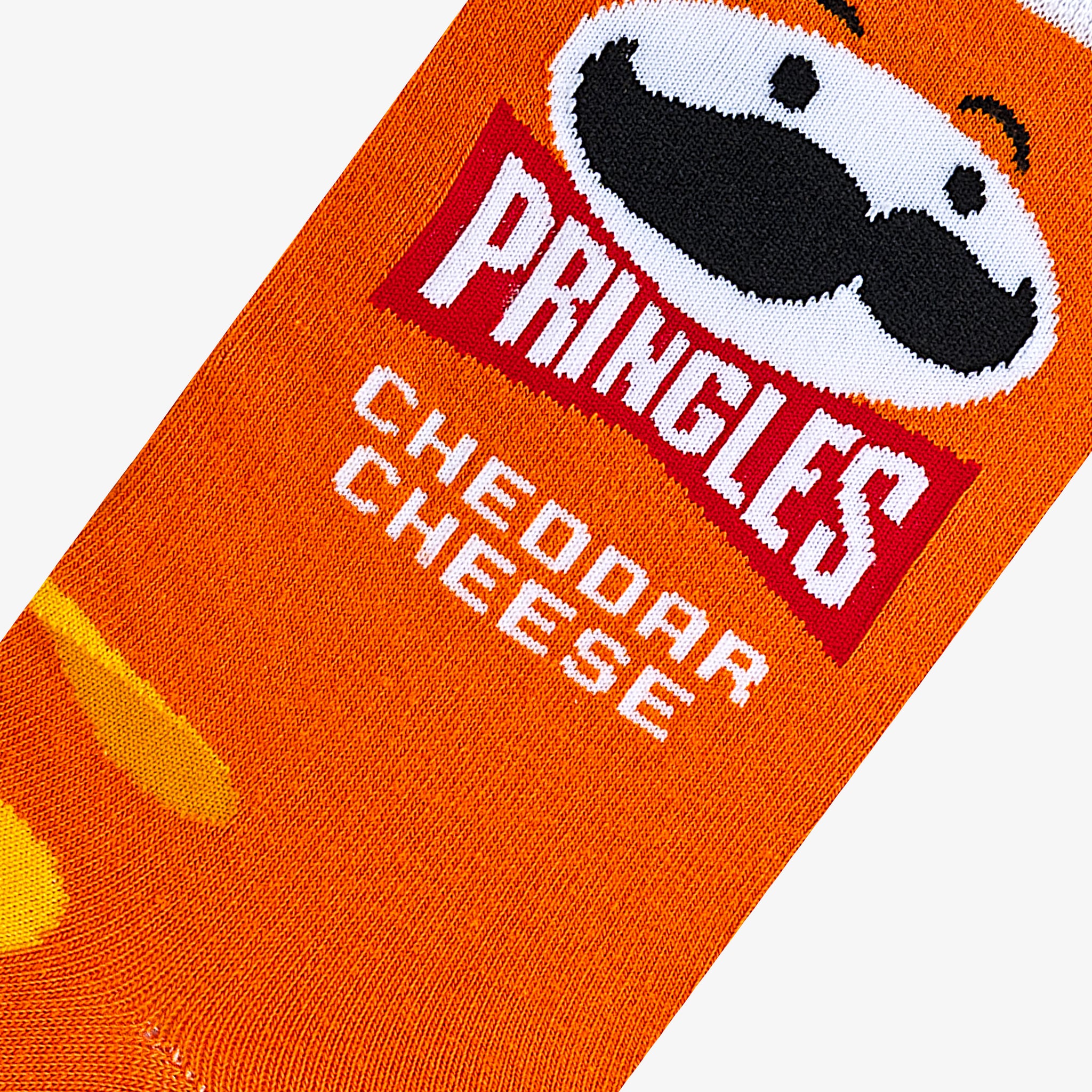 Pringles Cheddar Cheese Orange Men's Crew Socks