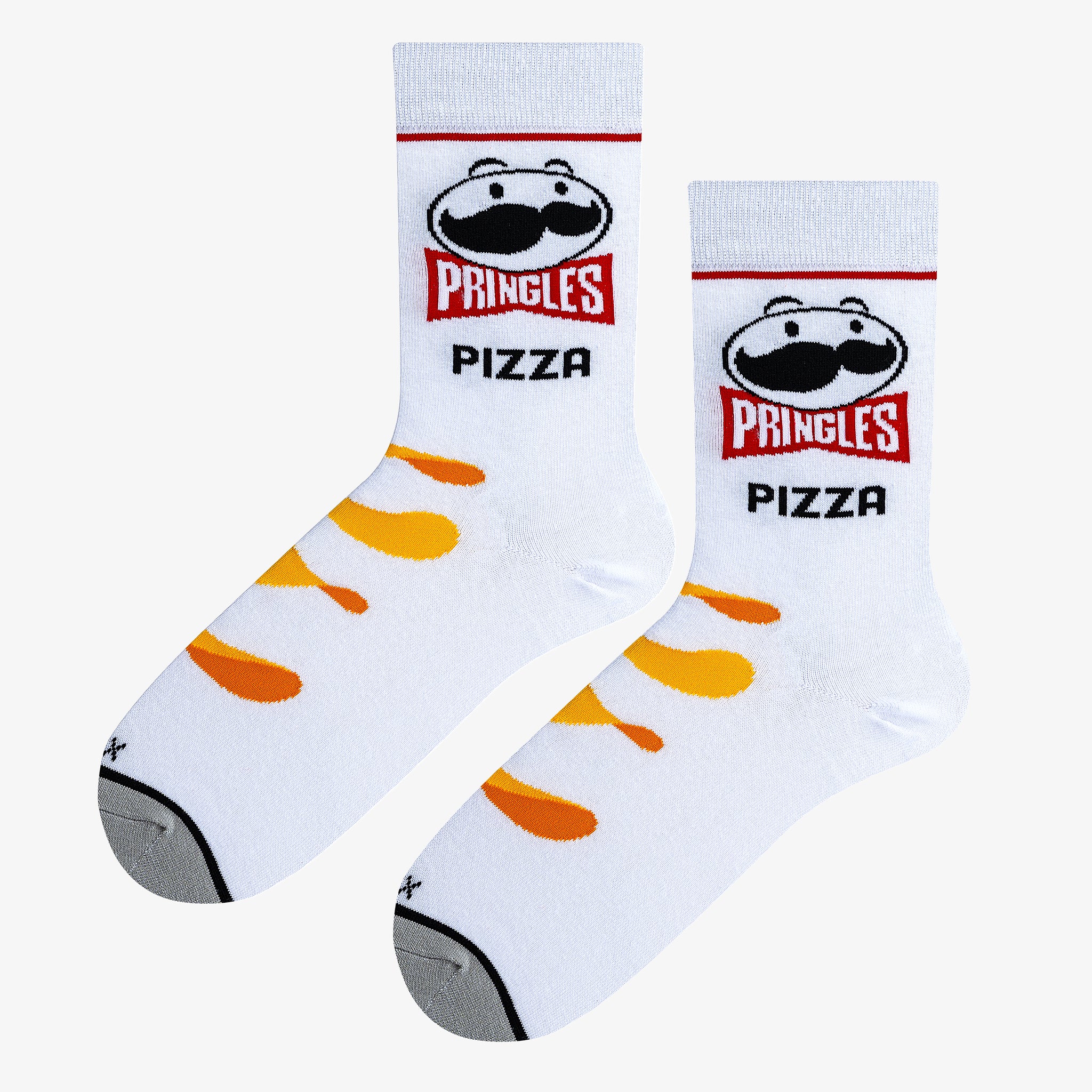 Pringles Pizza White Men's Crew Socks