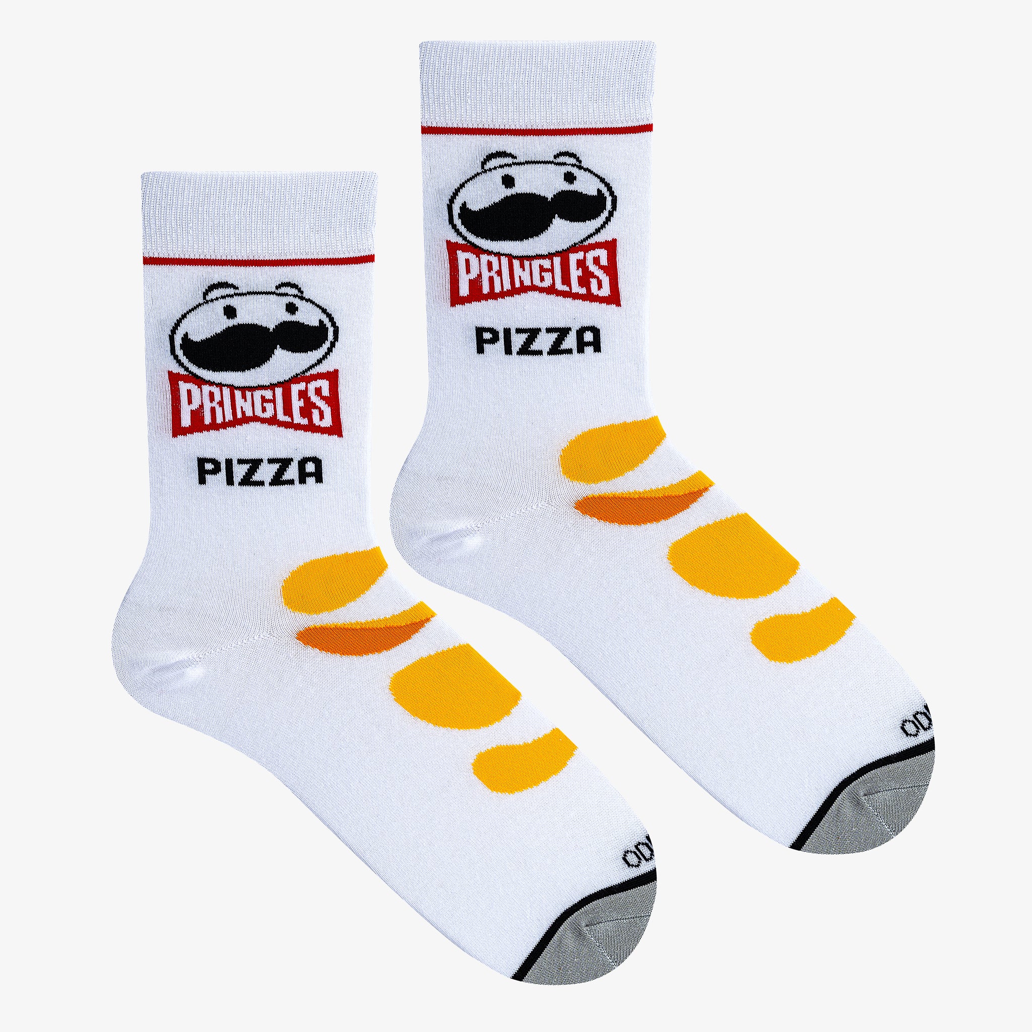 Pringles Pizza White Men's Crew Socks