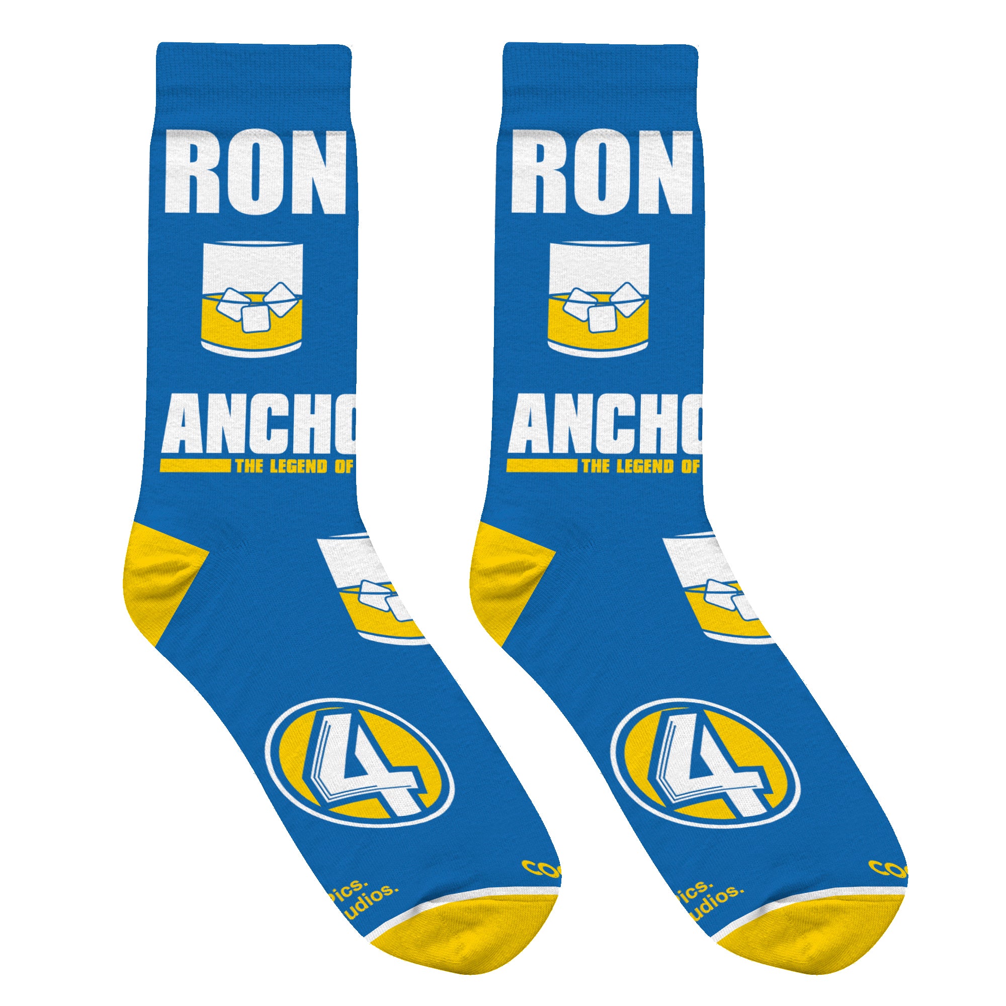 Ron Burgundy Men's Crew Socks