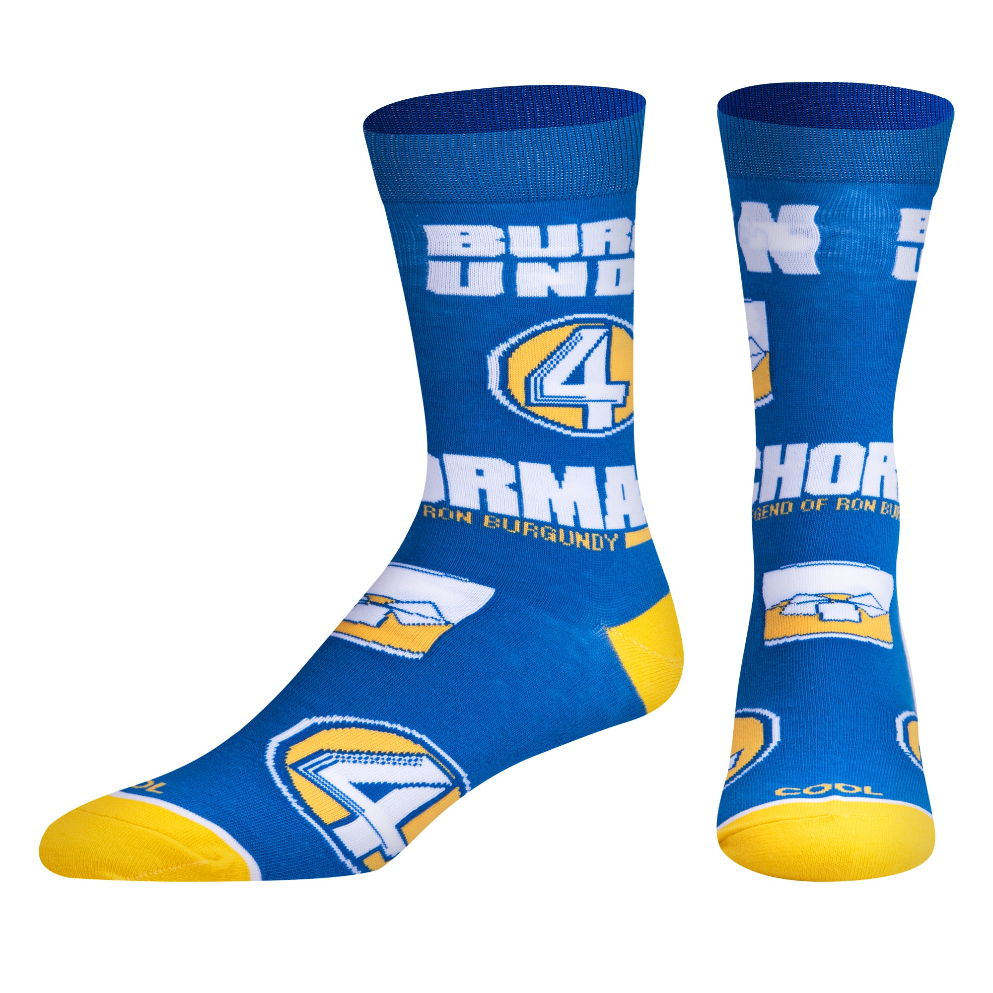 Ron Burgundy Men's Crew Socks