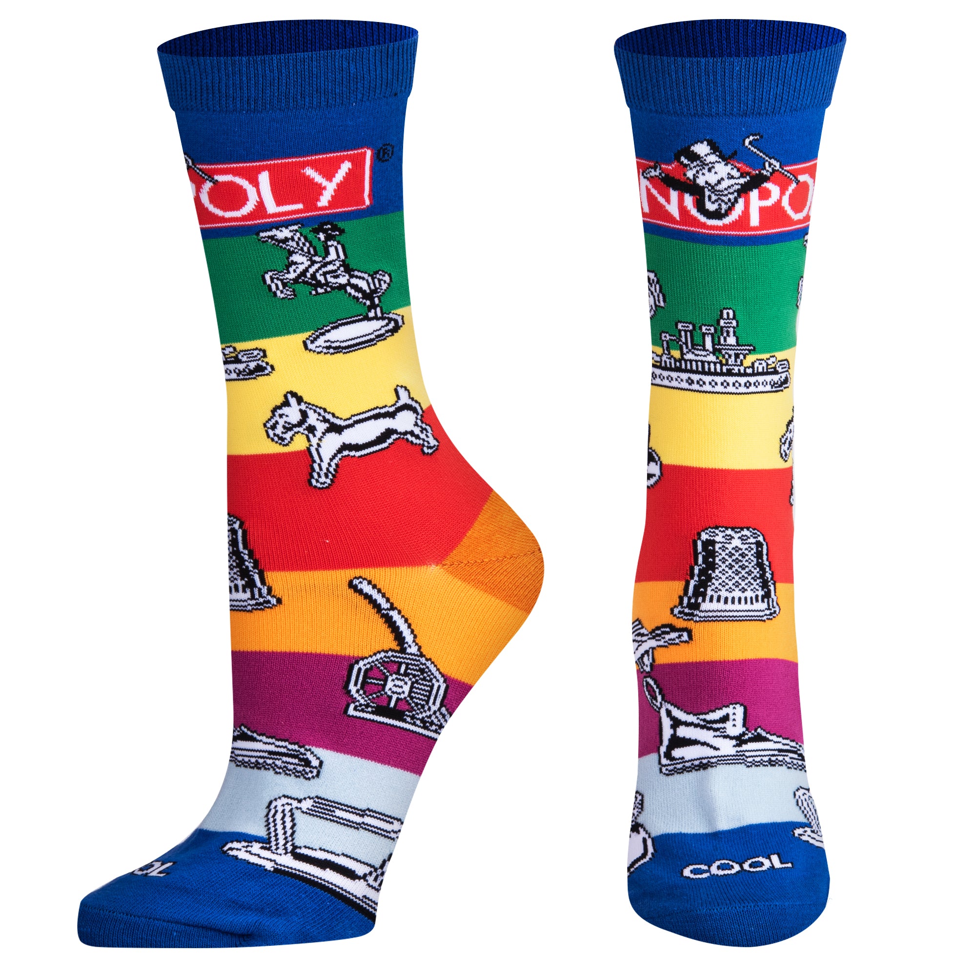 Monopoly Pieces Women's Crew Socks
