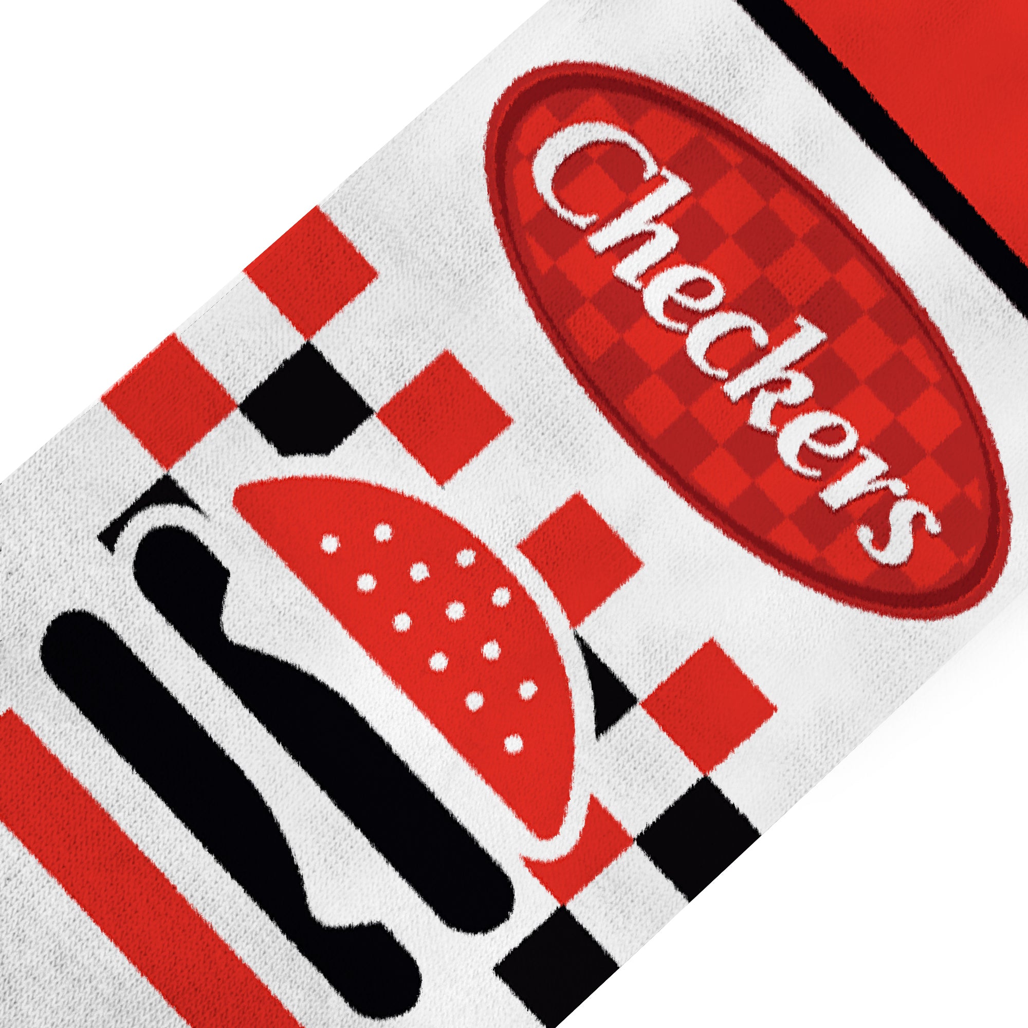 Checkers & Rallys Food Men's Crew Socks