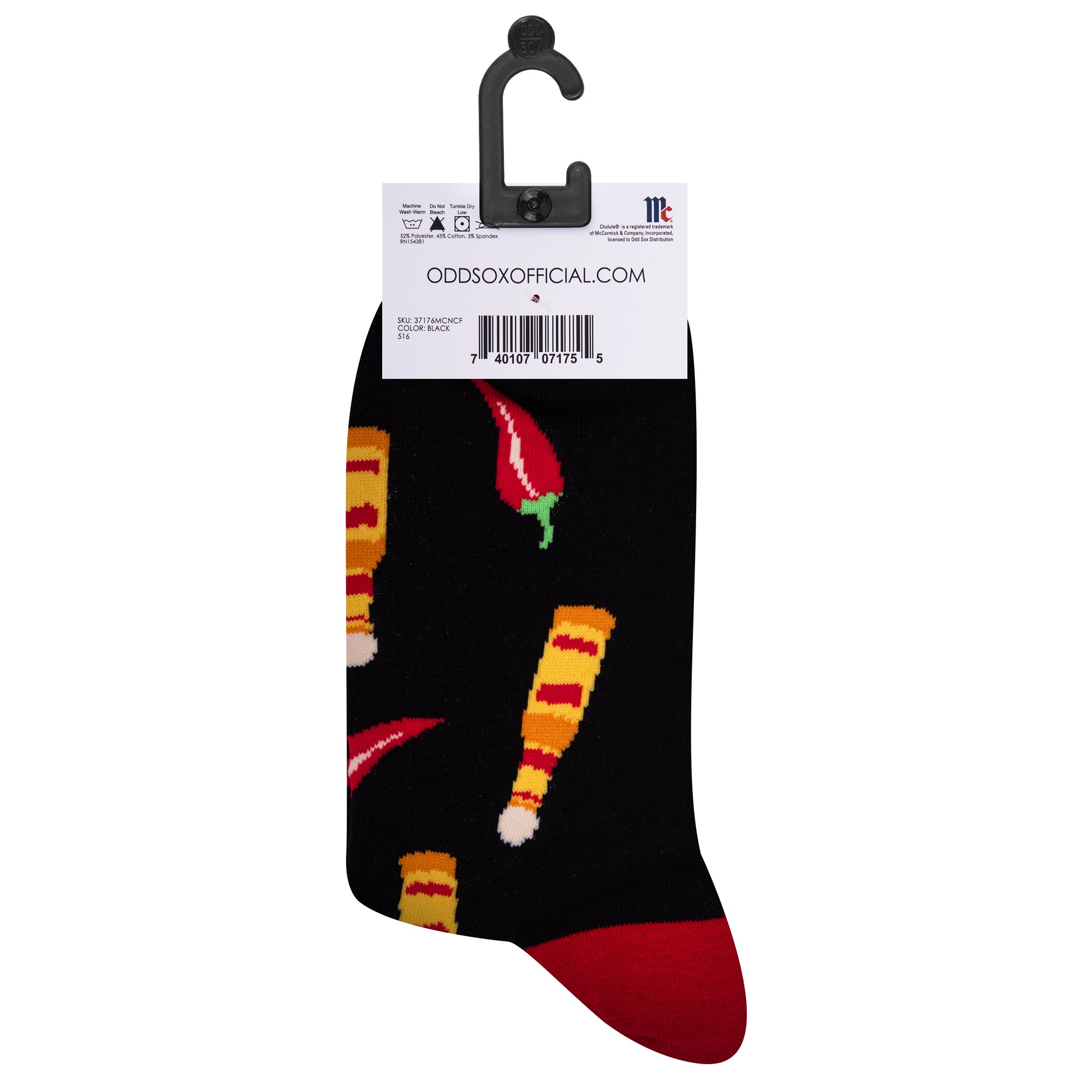 Cholula Nothing Too Spicy Men's Crew Socks