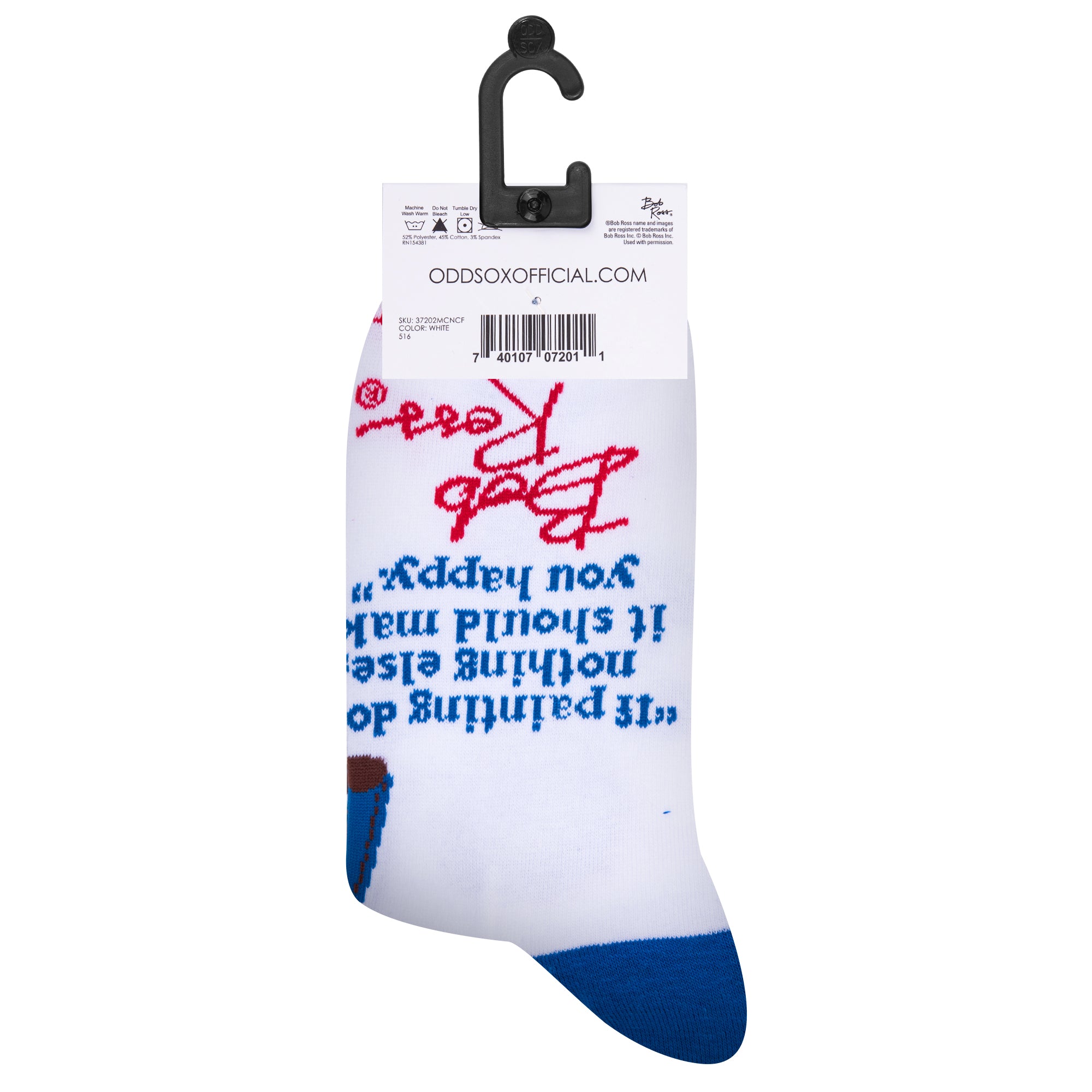 Bob Ross Painting Men's Crew Socks