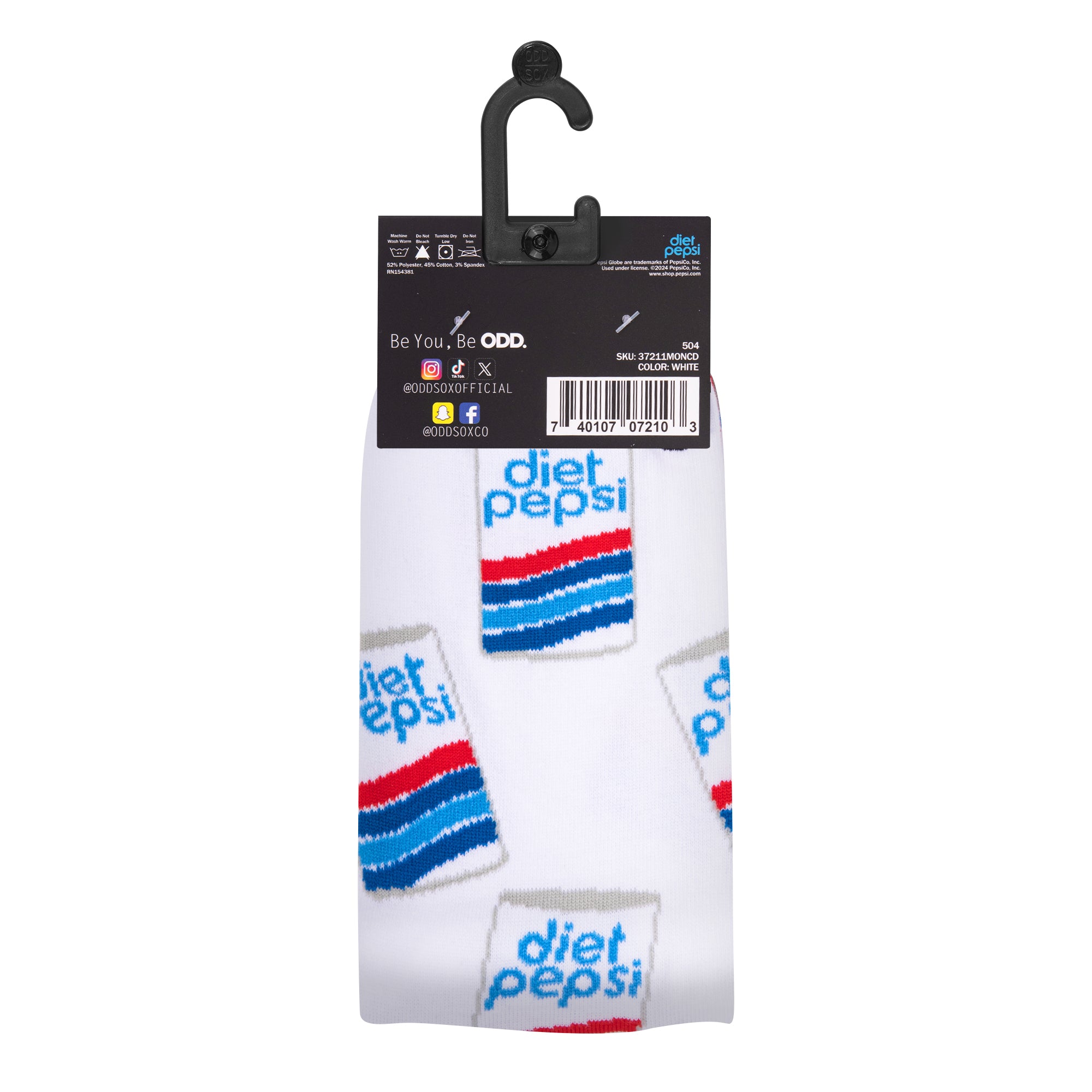 Diet Pepsi Split Men's Crew Socks