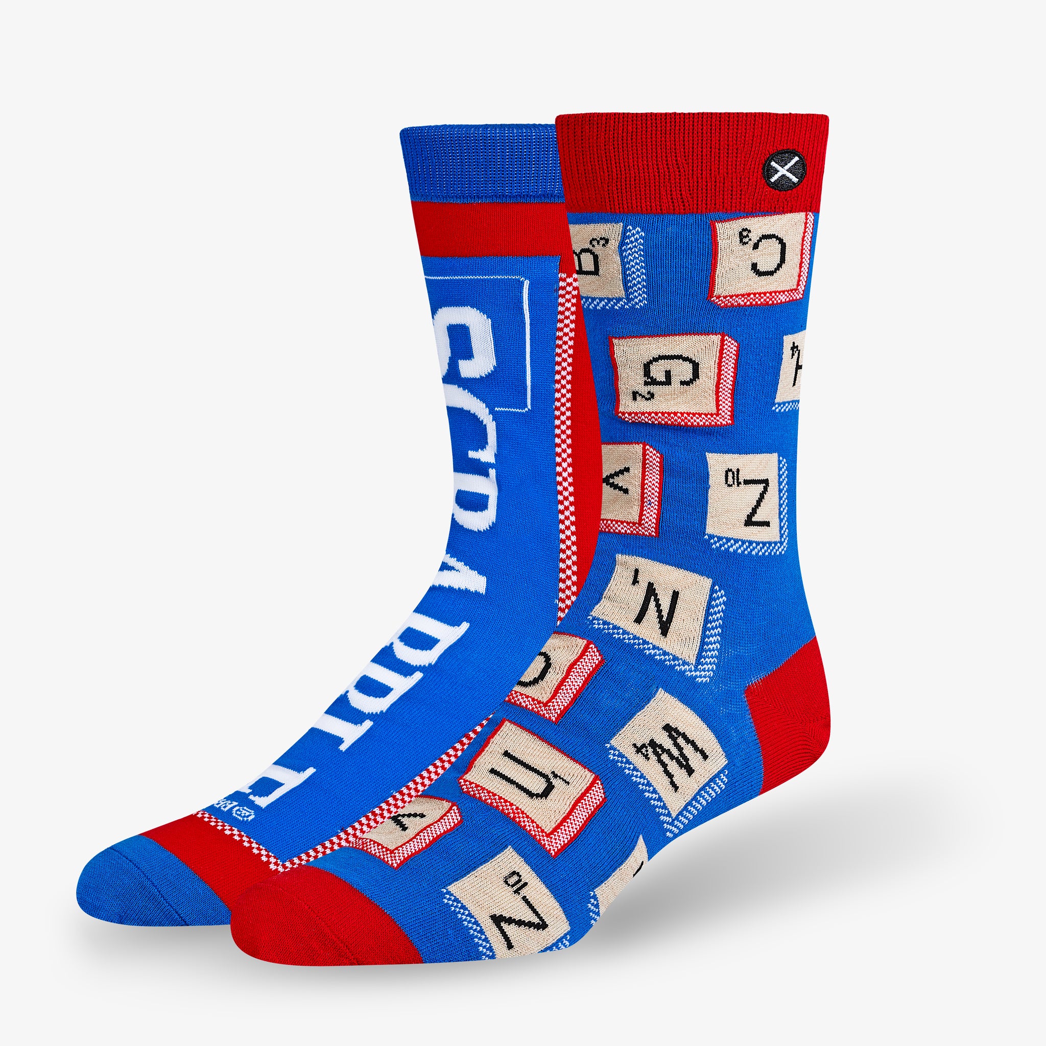 Scrabble Split Men's Crew Socks