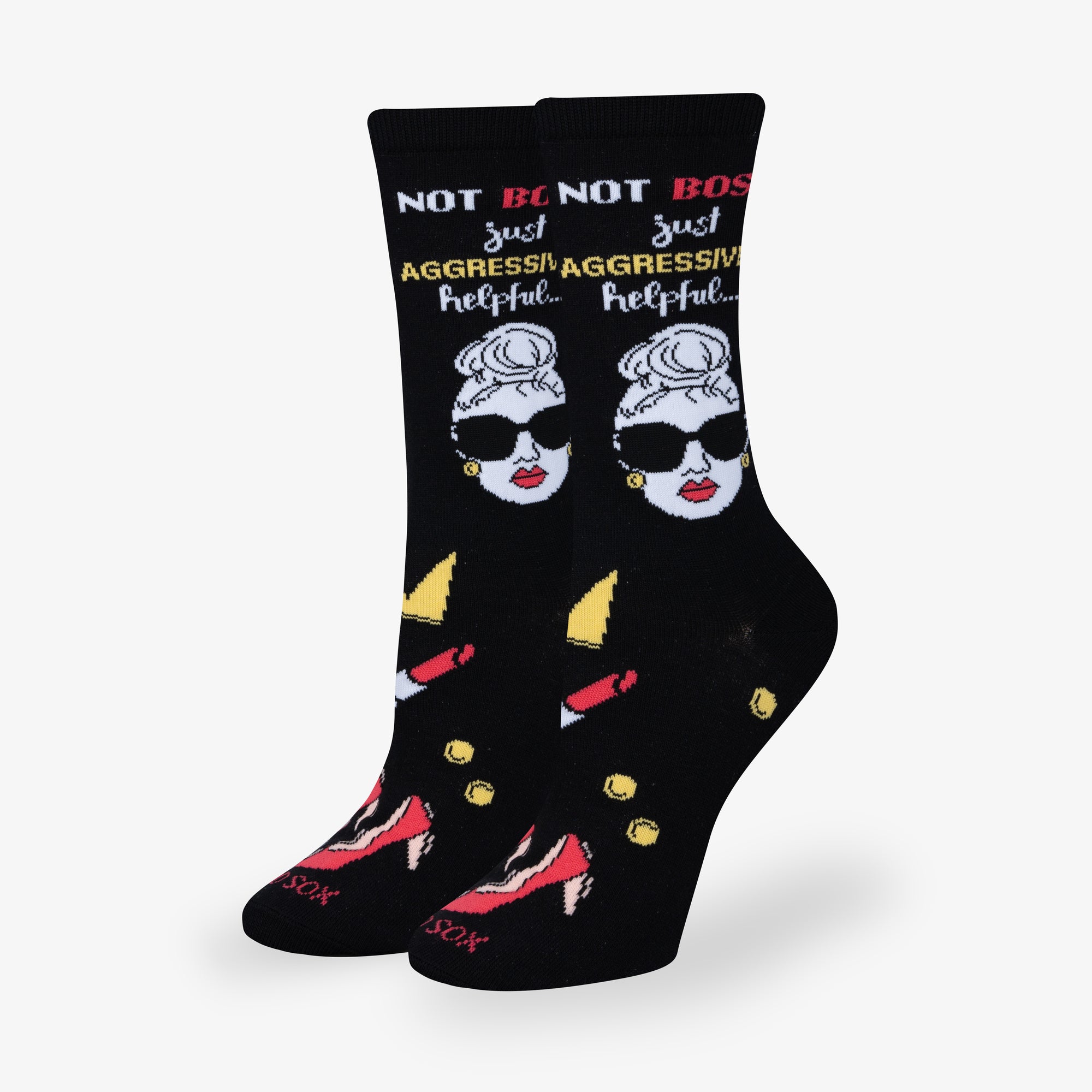 Not Bossy, Just Helpful Women's Crew Socks
