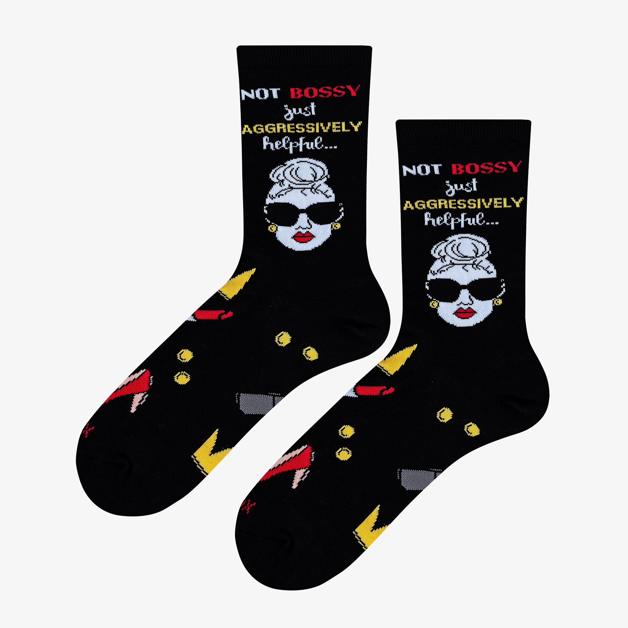 Not Bossy, Just Helpful Women's Crew Socks