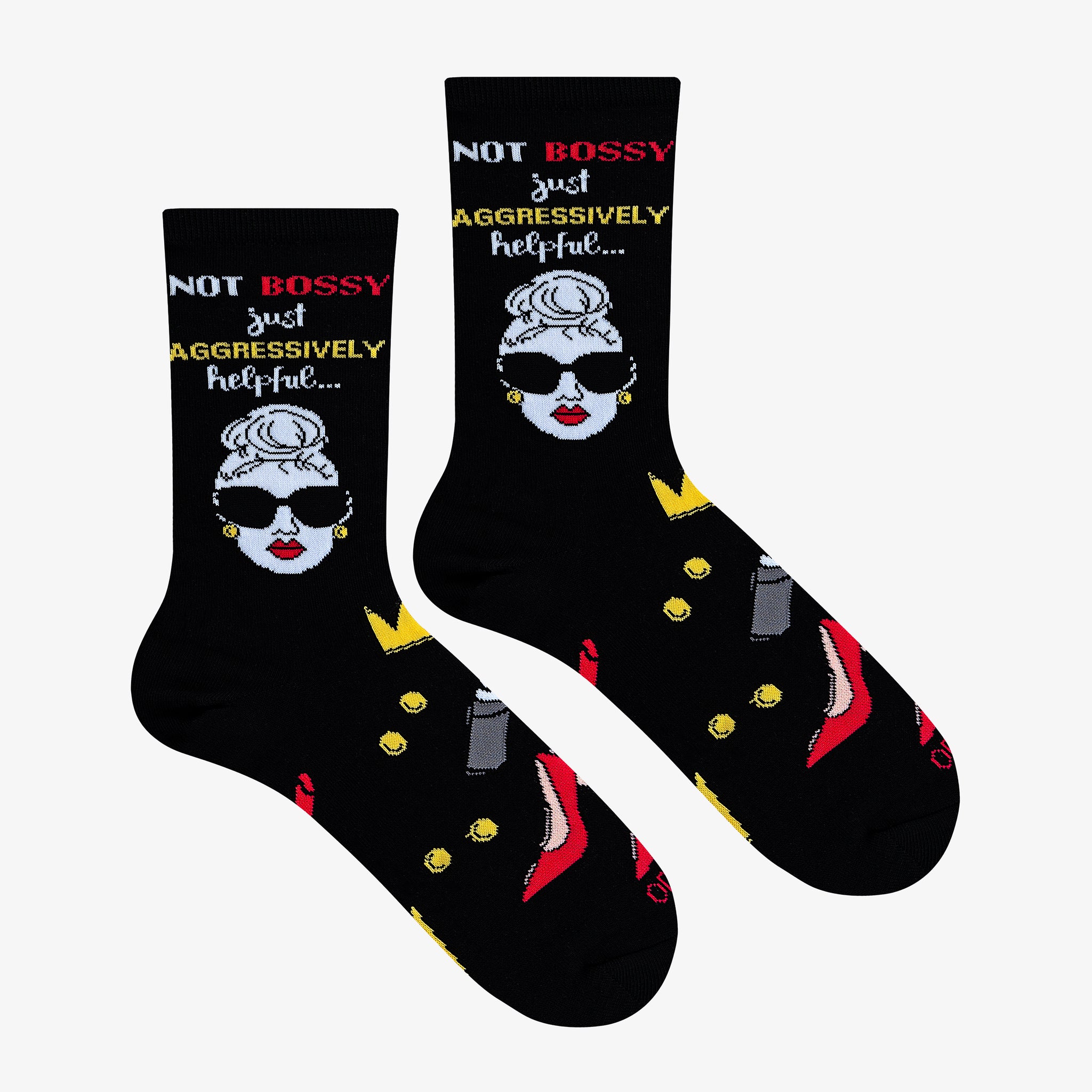 Not Bossy, Just Helpful Women's Crew Socks