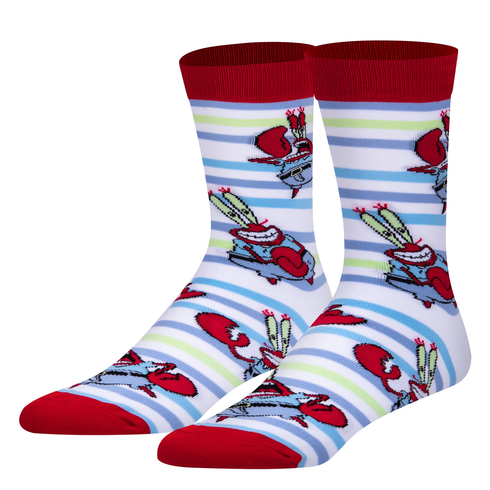 Mr Krab Stripes Men's Crew Socks