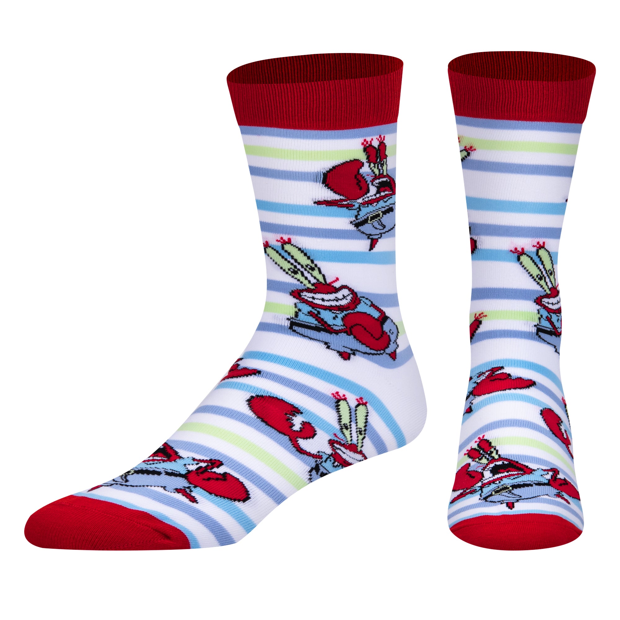 Mr Krab Stripes Men's Crew Socks