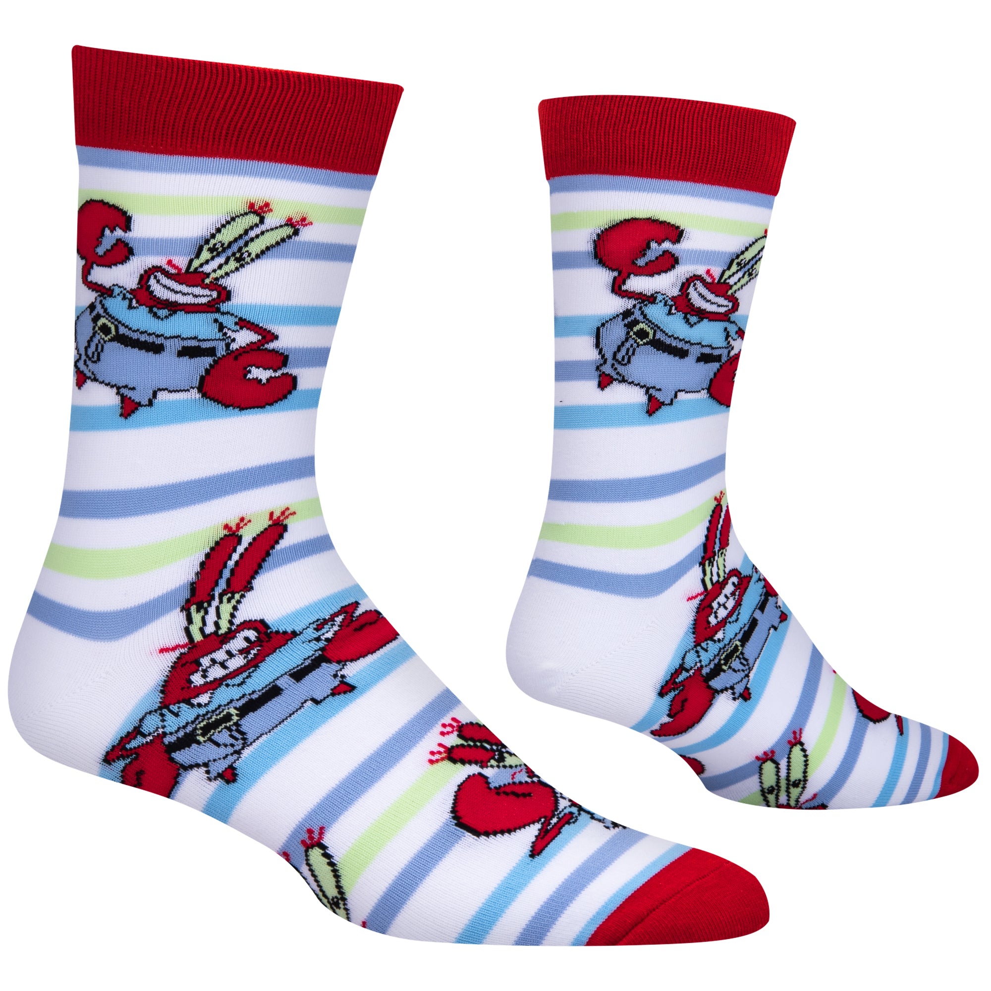 Mr Krab Stripes Men's Crew Socks