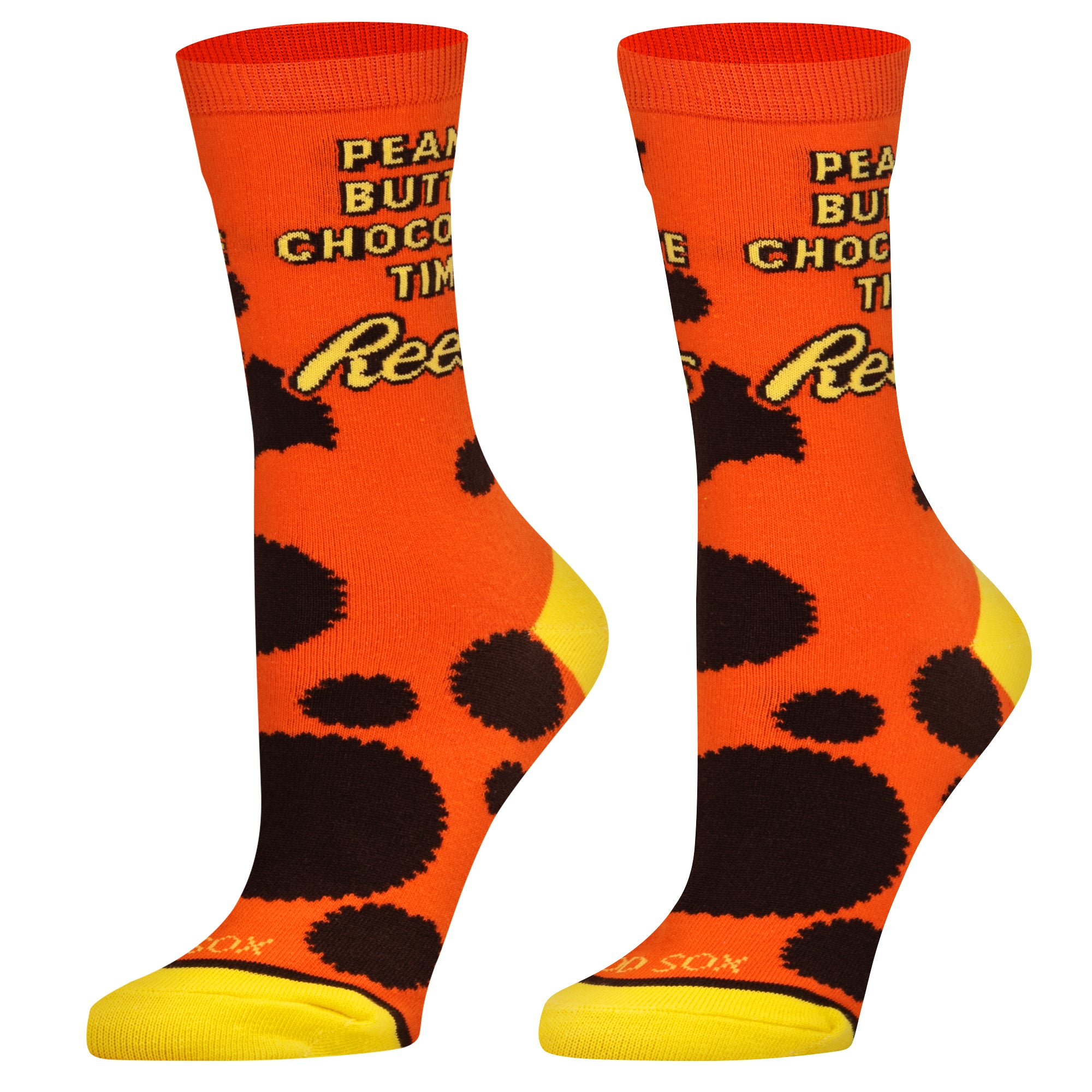Peanut Reese's Butter Chocolate Time Women's Crew Socks