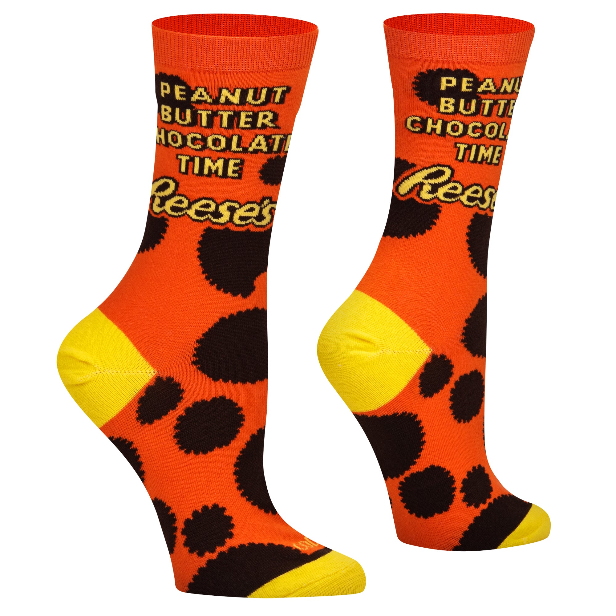 Peanut Reese's Butter Chocolate Time Women's Crew Socks