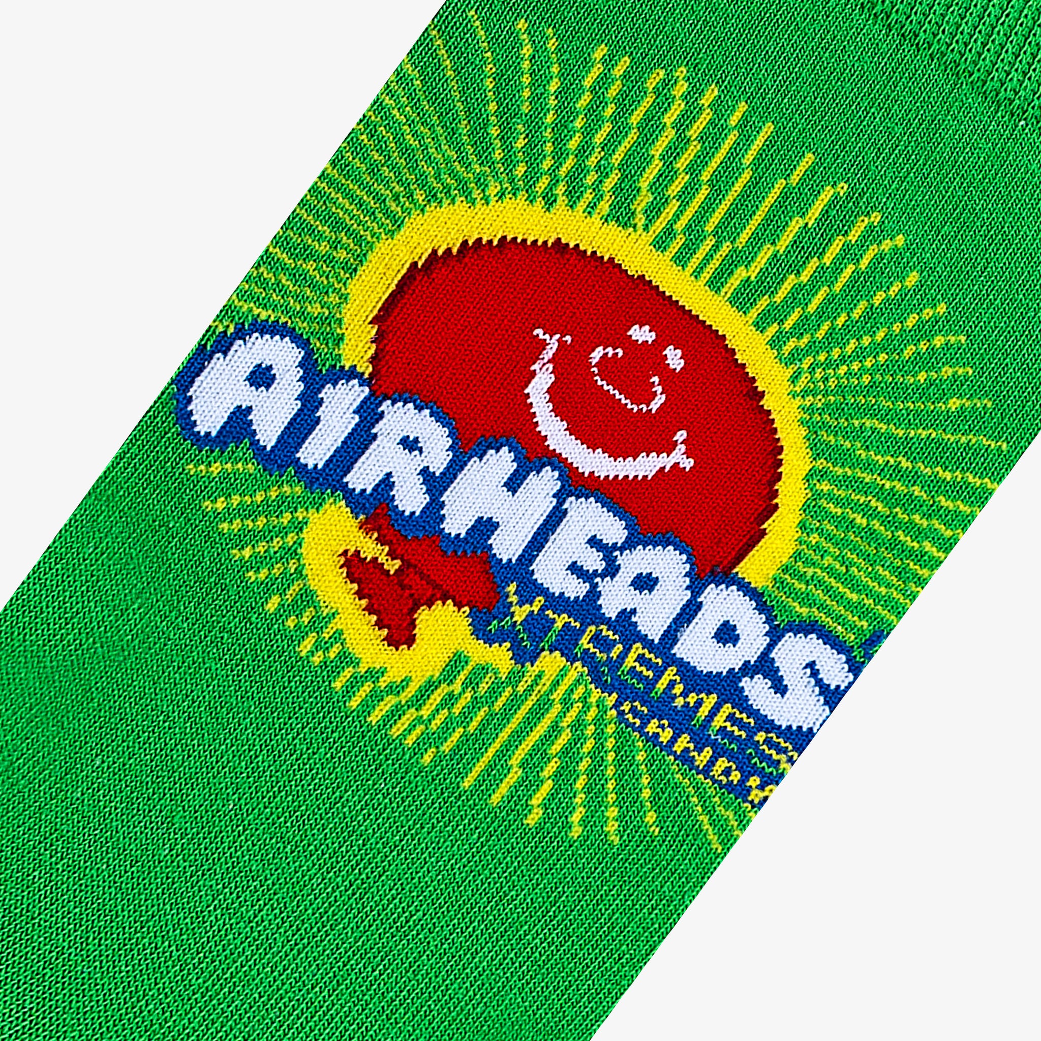 Airheads Xtreme Rainbow Green Women's Crew Socks
