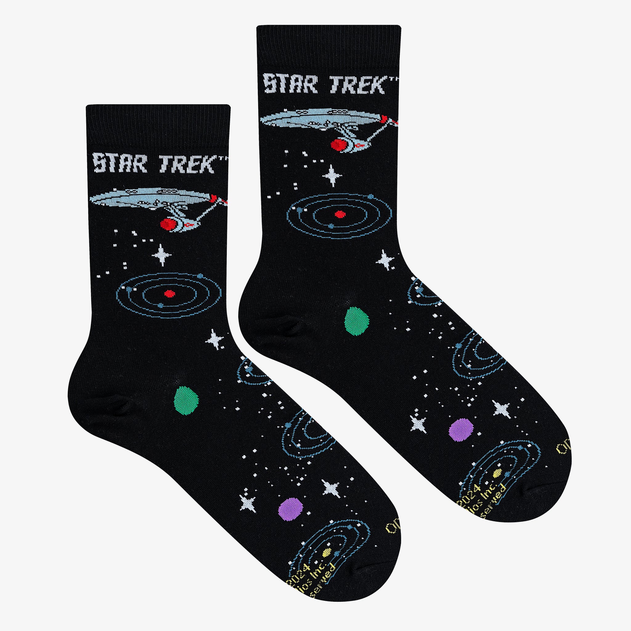 Star Trek Space Travel Men's Crew Socks