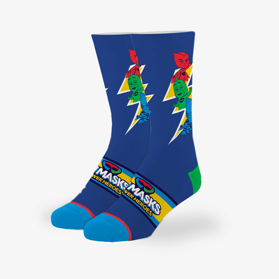 PJ Masks Bolt Big Kids Crew Socks