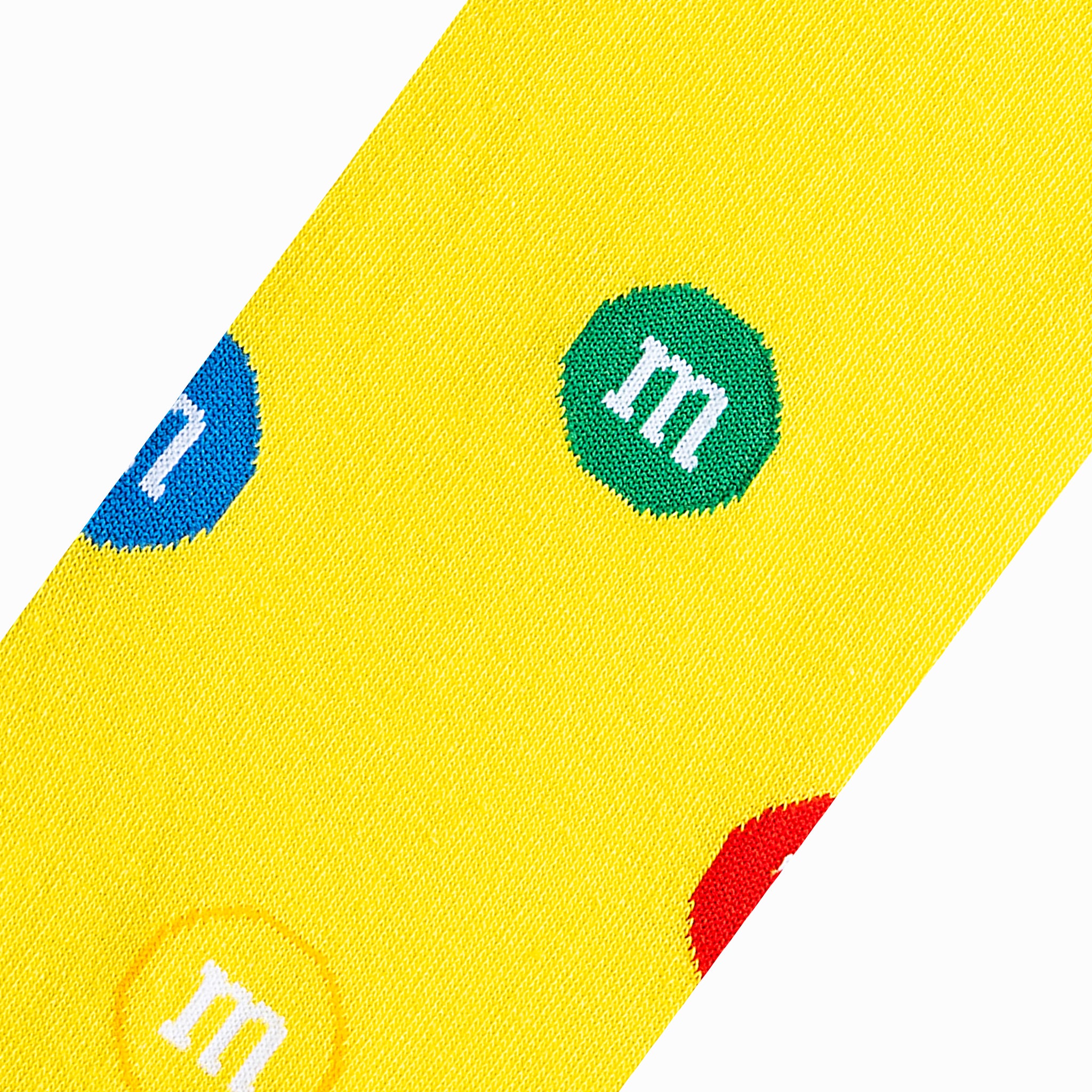 Peanut M&M Split Yellow Men's Crew Socks