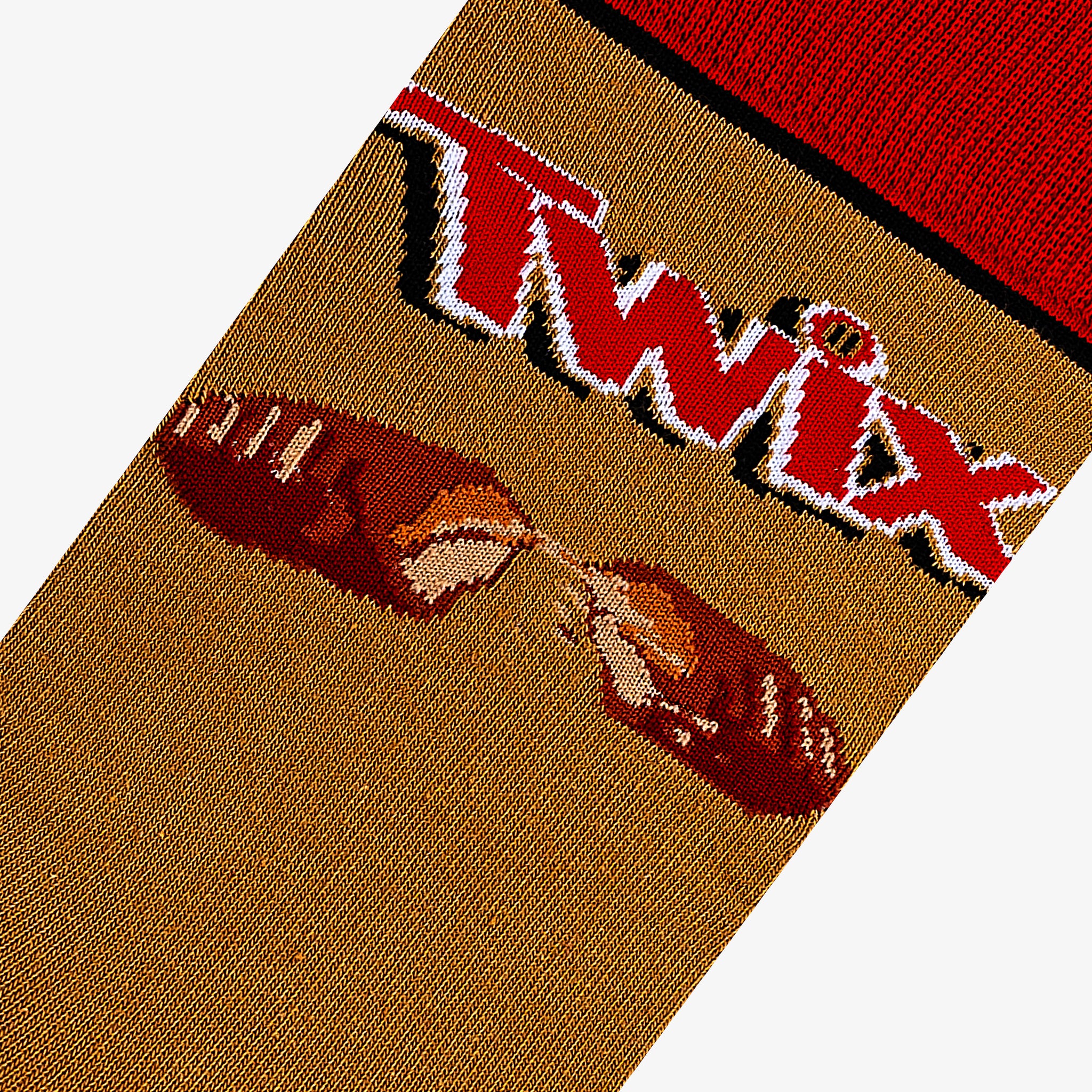 Twix Break Brown Men's Crew Socks