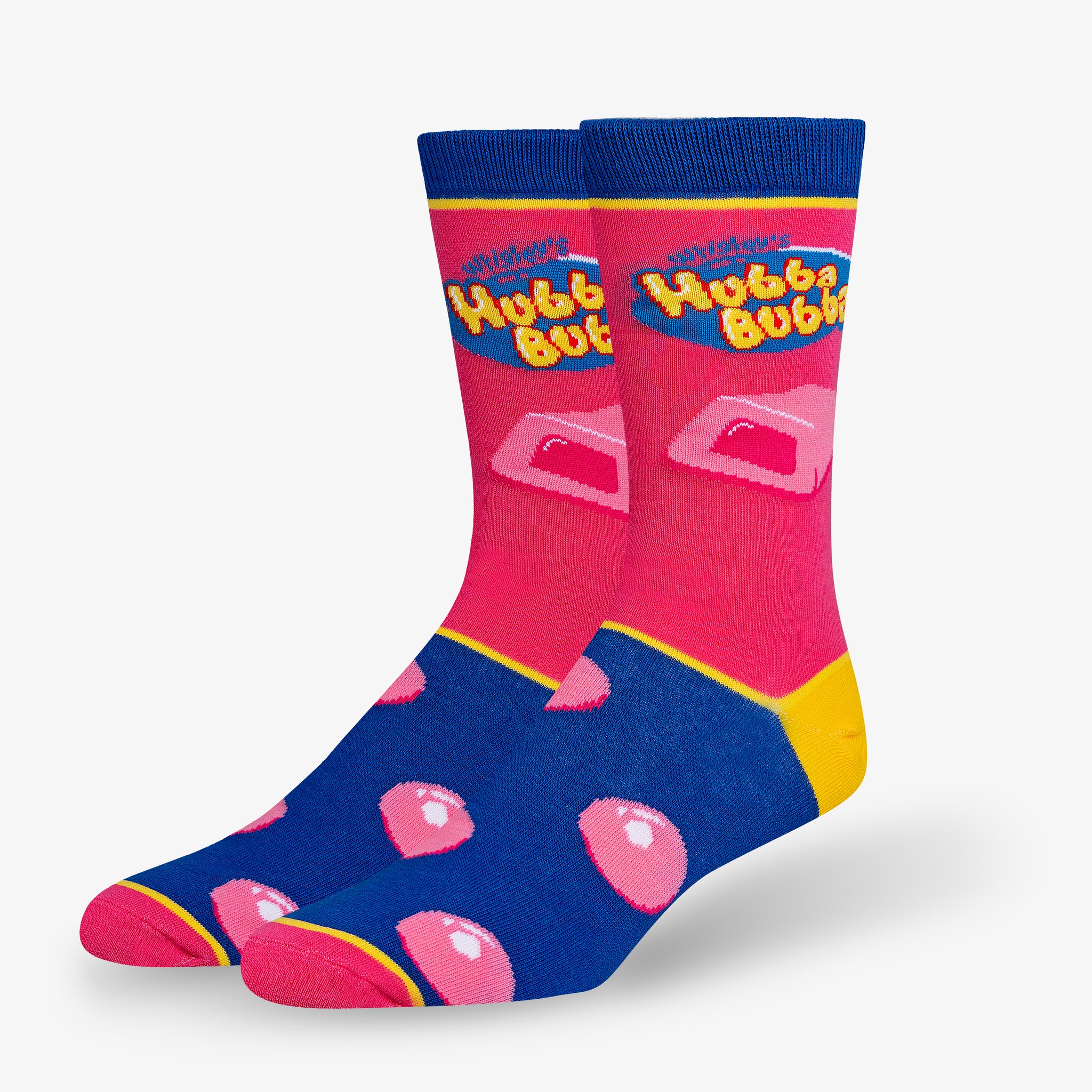 Hubba Bubba Pink Men's Crew Socks