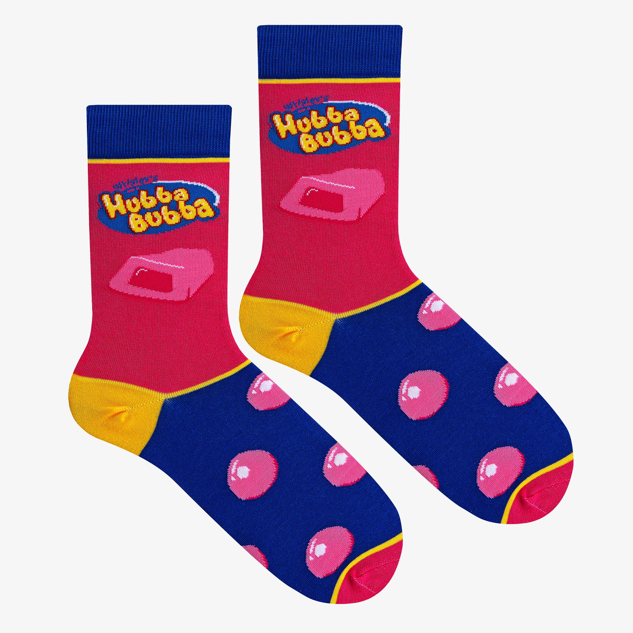 Hubba Bubba Pink Men's Crew Socks