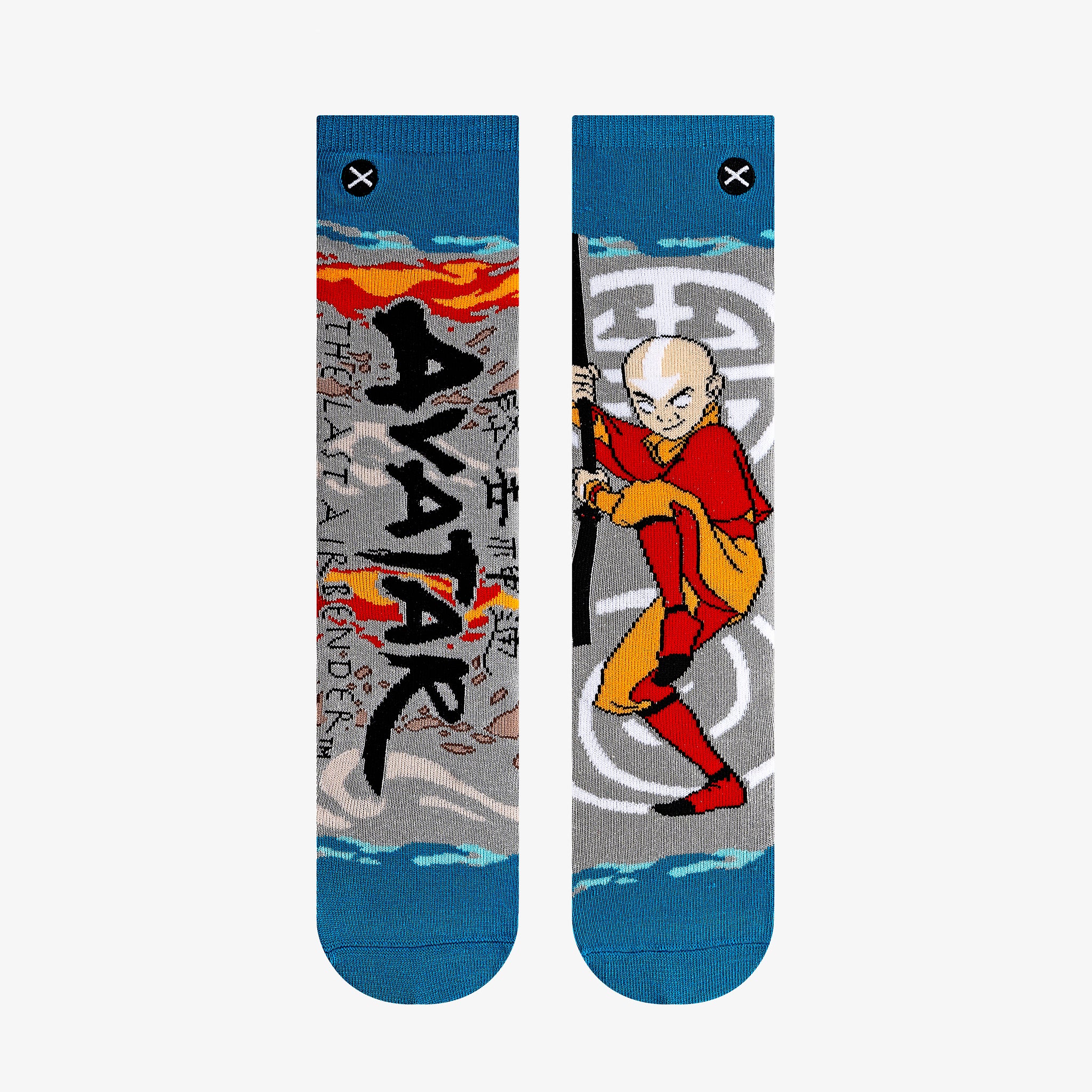 Avatar The Last Airbender Big Kids Crew Socks