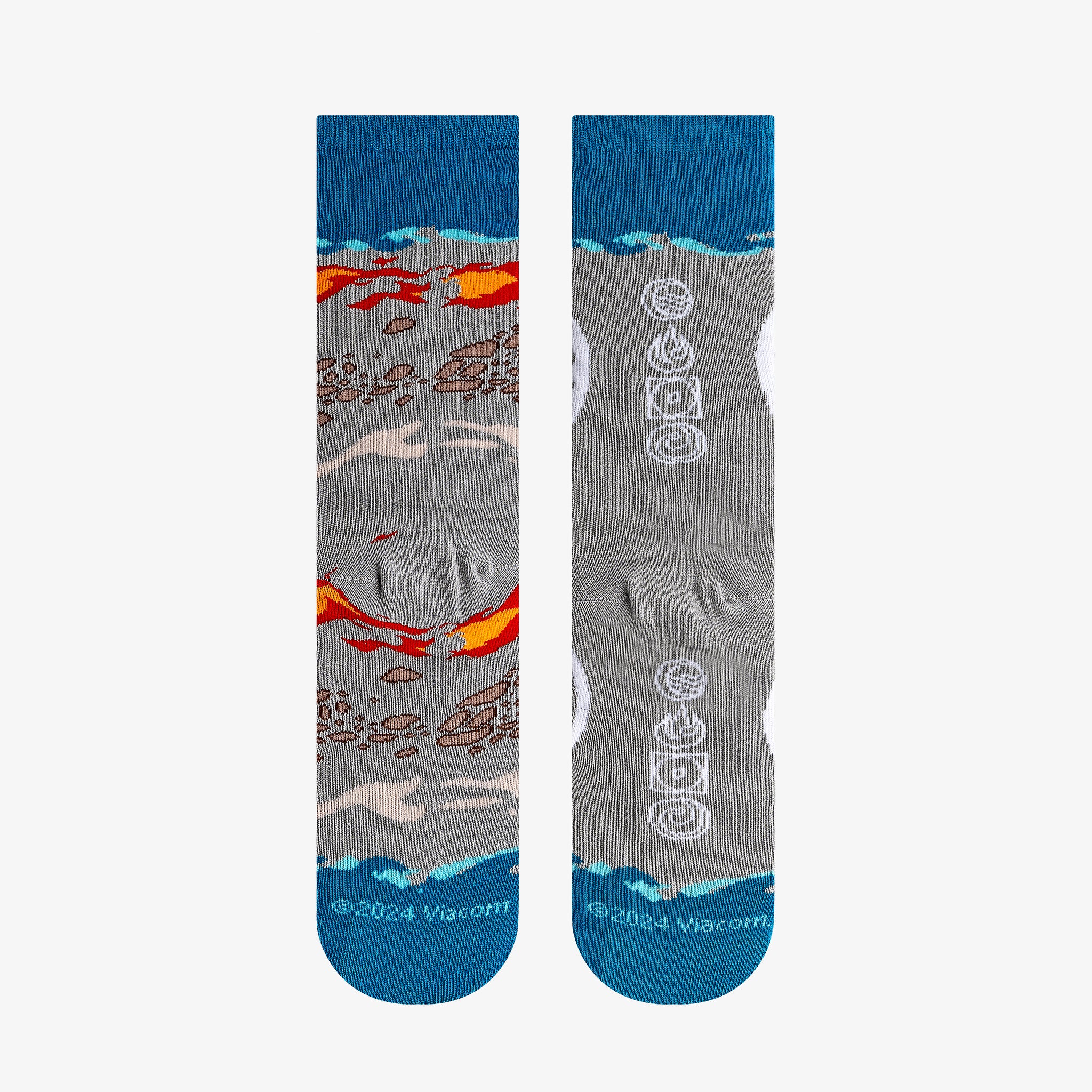 Avatar The Last Airbender Big Kids Crew Socks
