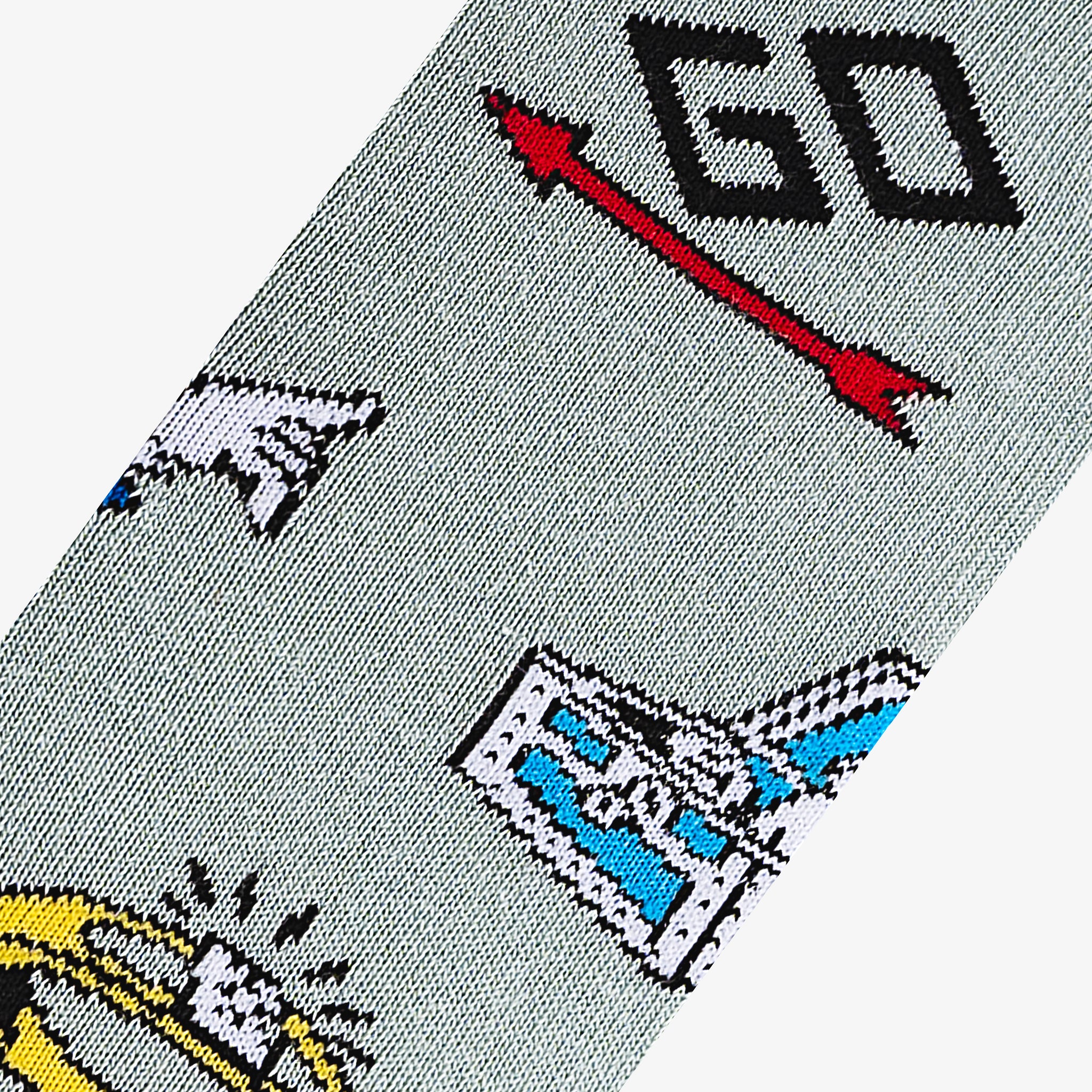 Monopoly Split Big Kids Crew Socks