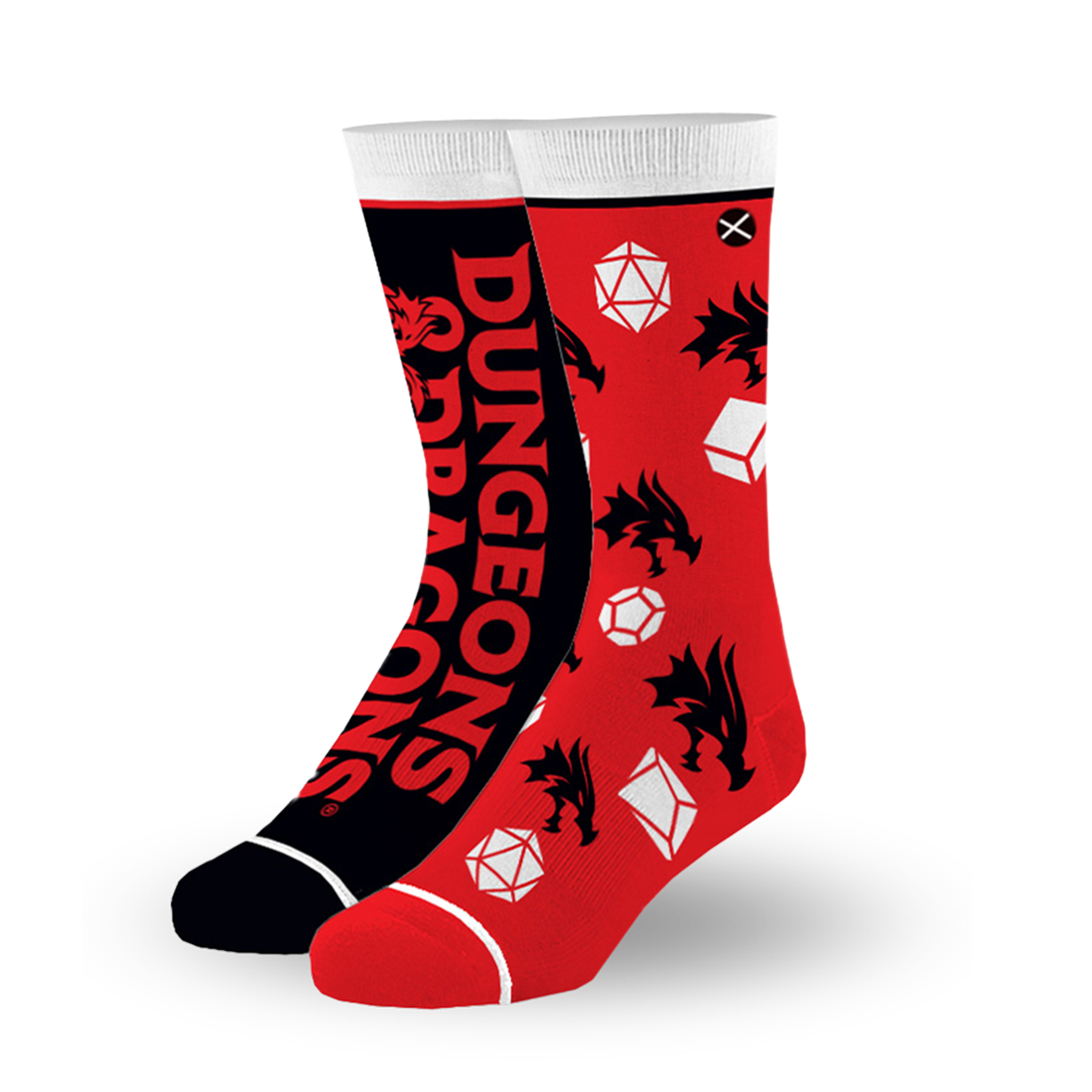 Dungeons & Dragons Split Big Kids Crew Socks