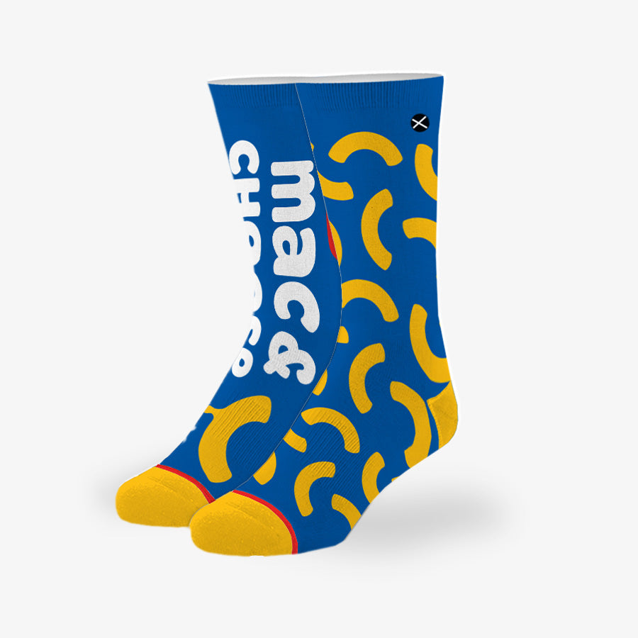 Kraft Mac & Cheese Split Big Kids Crew Socks