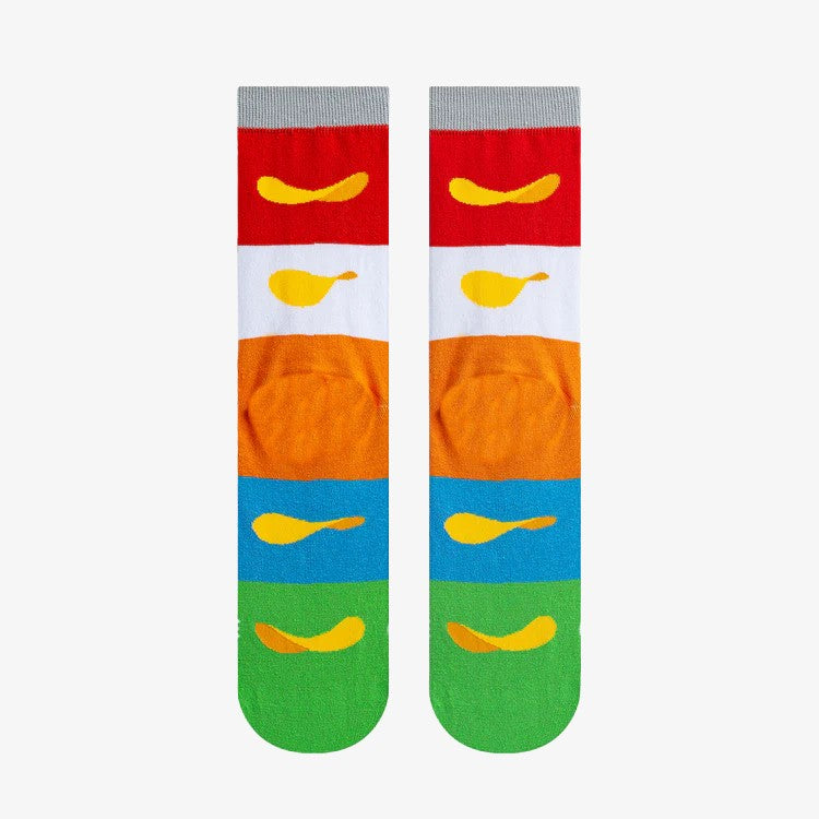 Pringles Flavors Mash-Up Big Kids Crew Socks