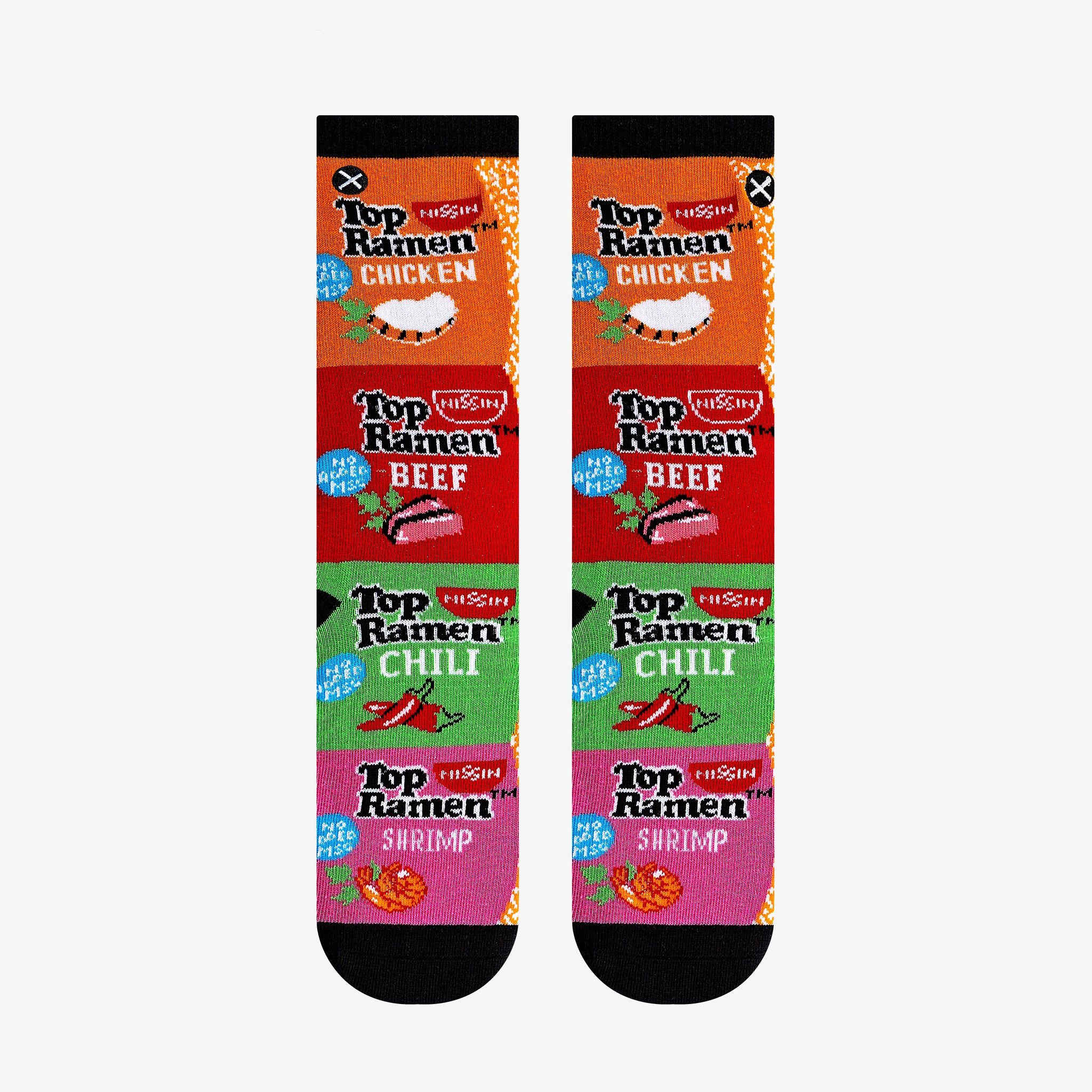 Top Ramen Stack Big Kids Crew Socks