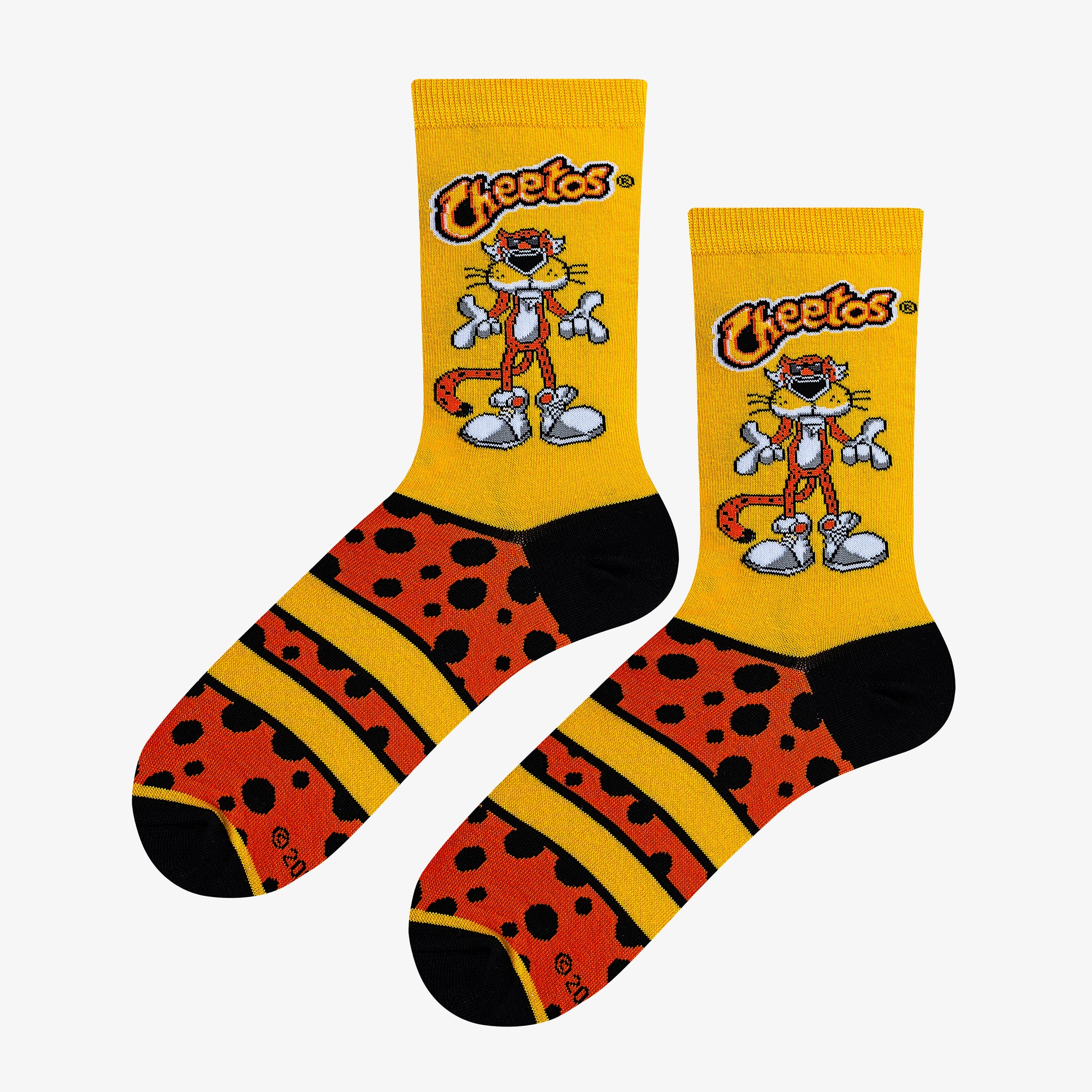 Chester Cheetah Yellow Women's Crew Socks