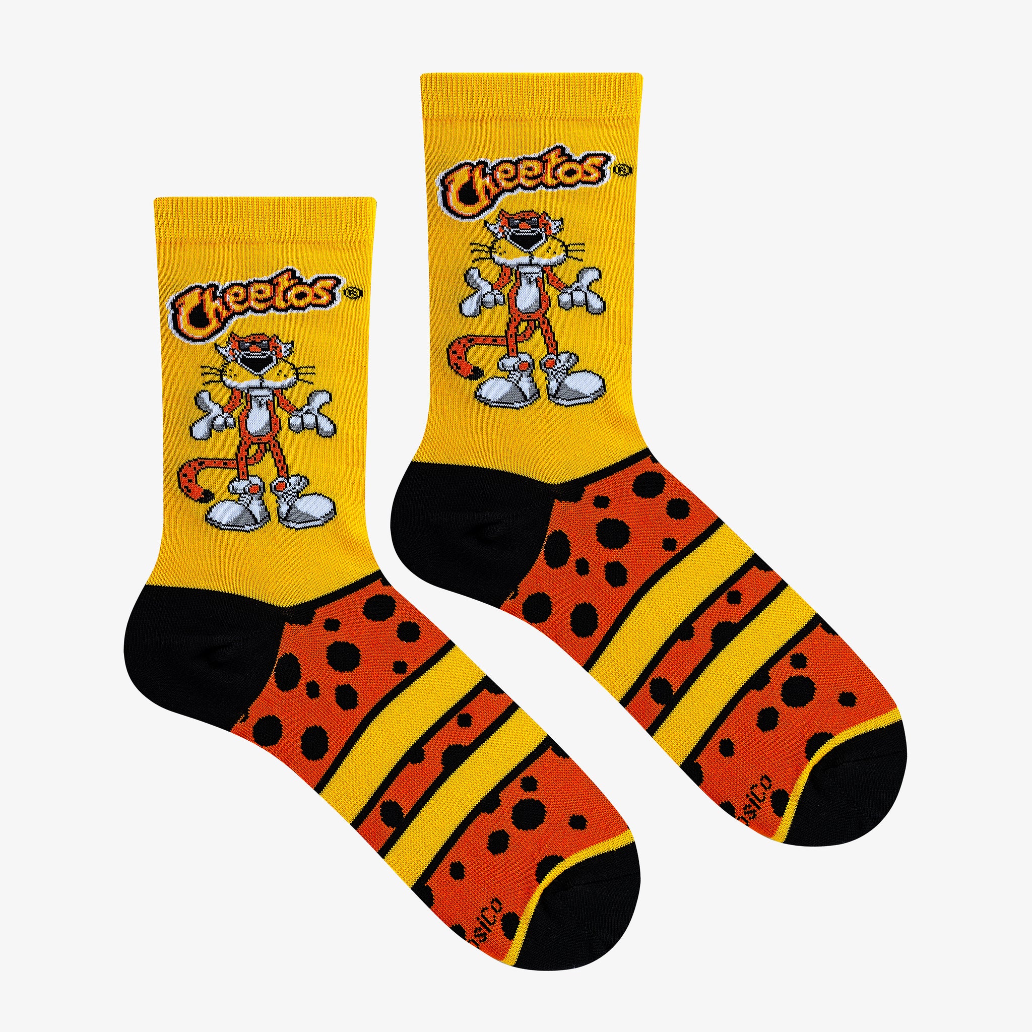 Chester Cheetah Yellow Women's Crew Socks