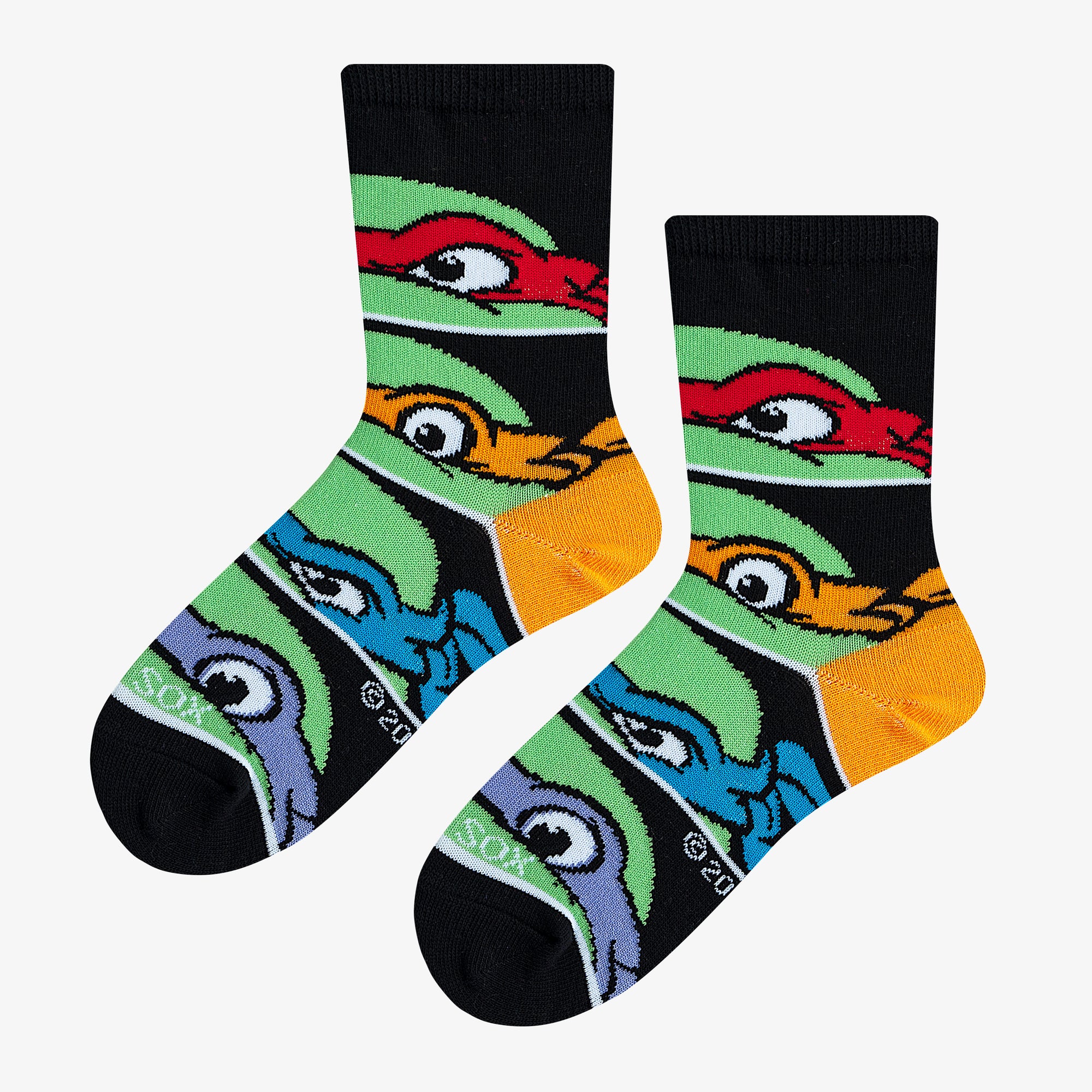 TMNT Masks Little Kids Crew Socks