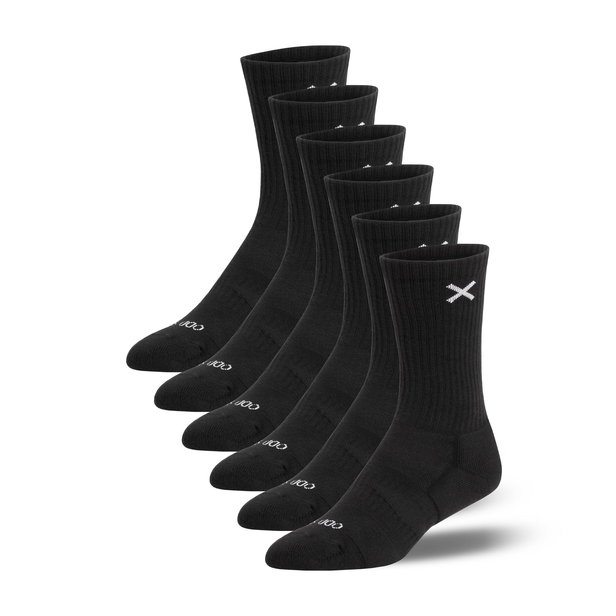 BASIX Crew Socks – 6-Pack