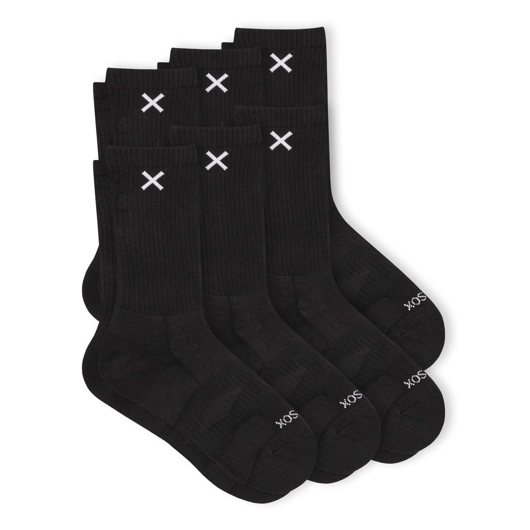 BASIX Crew Socks – 6-Pack