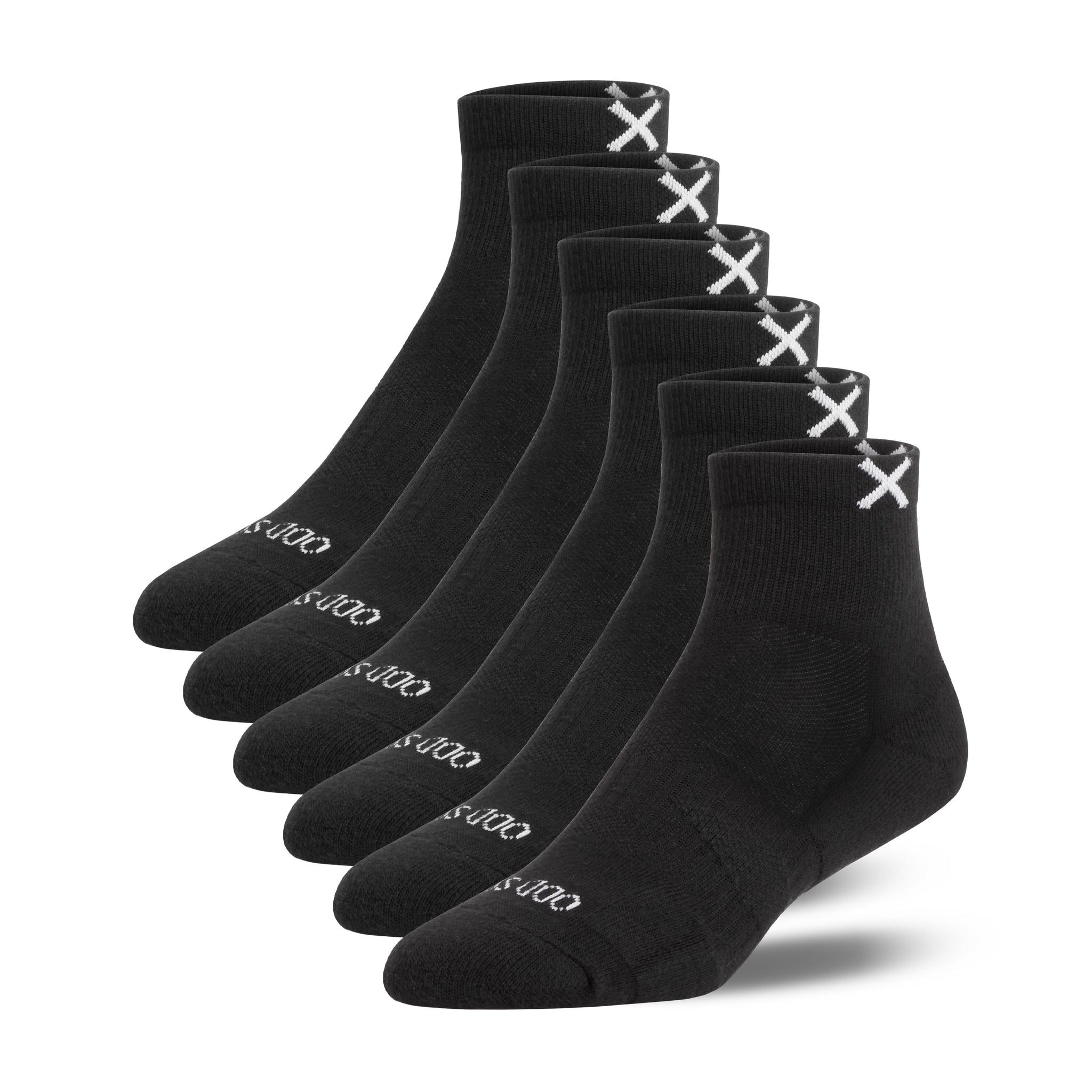 Basix Everyday Quarter Socks — 6-Pack