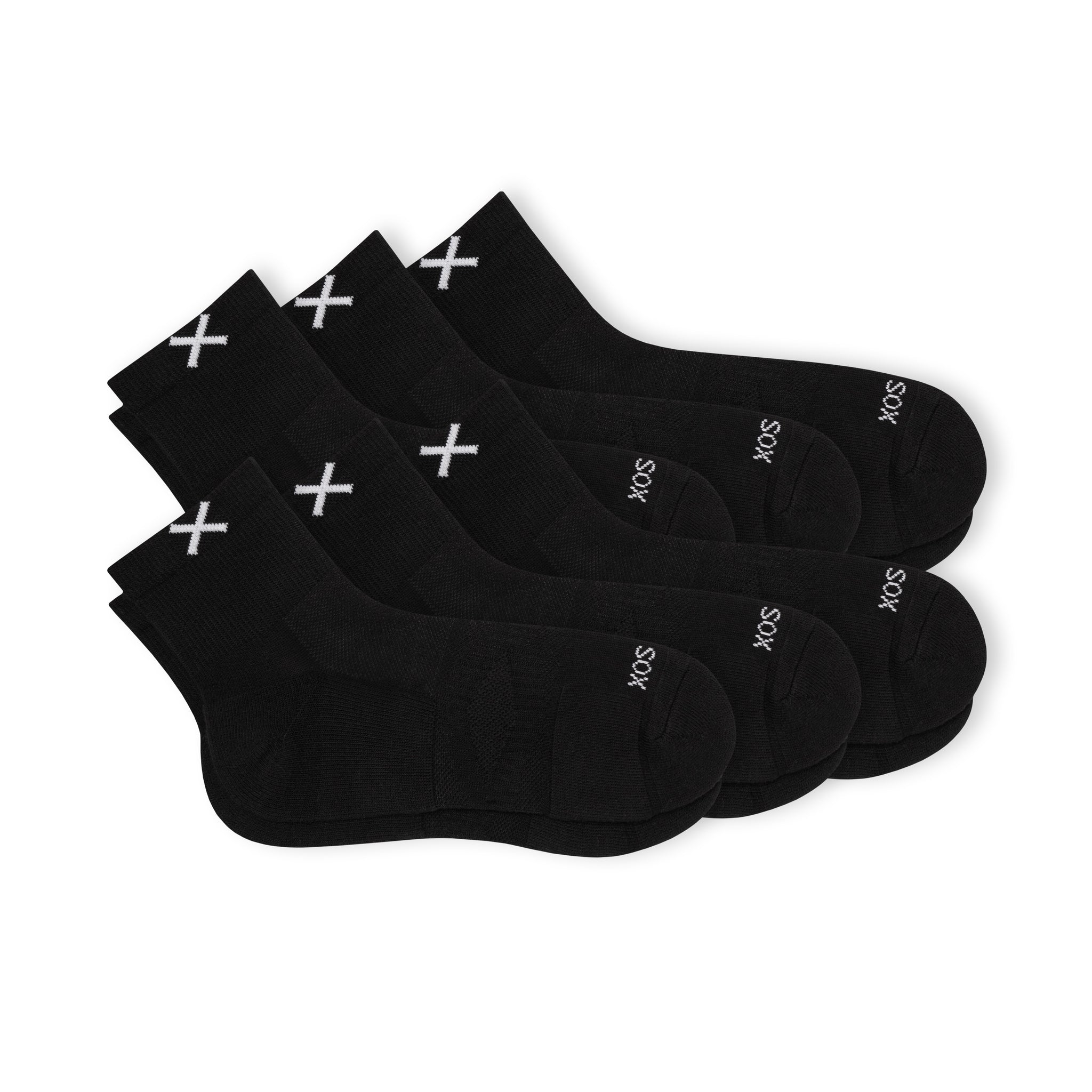 Basix Quarter Socks – 6-Pack