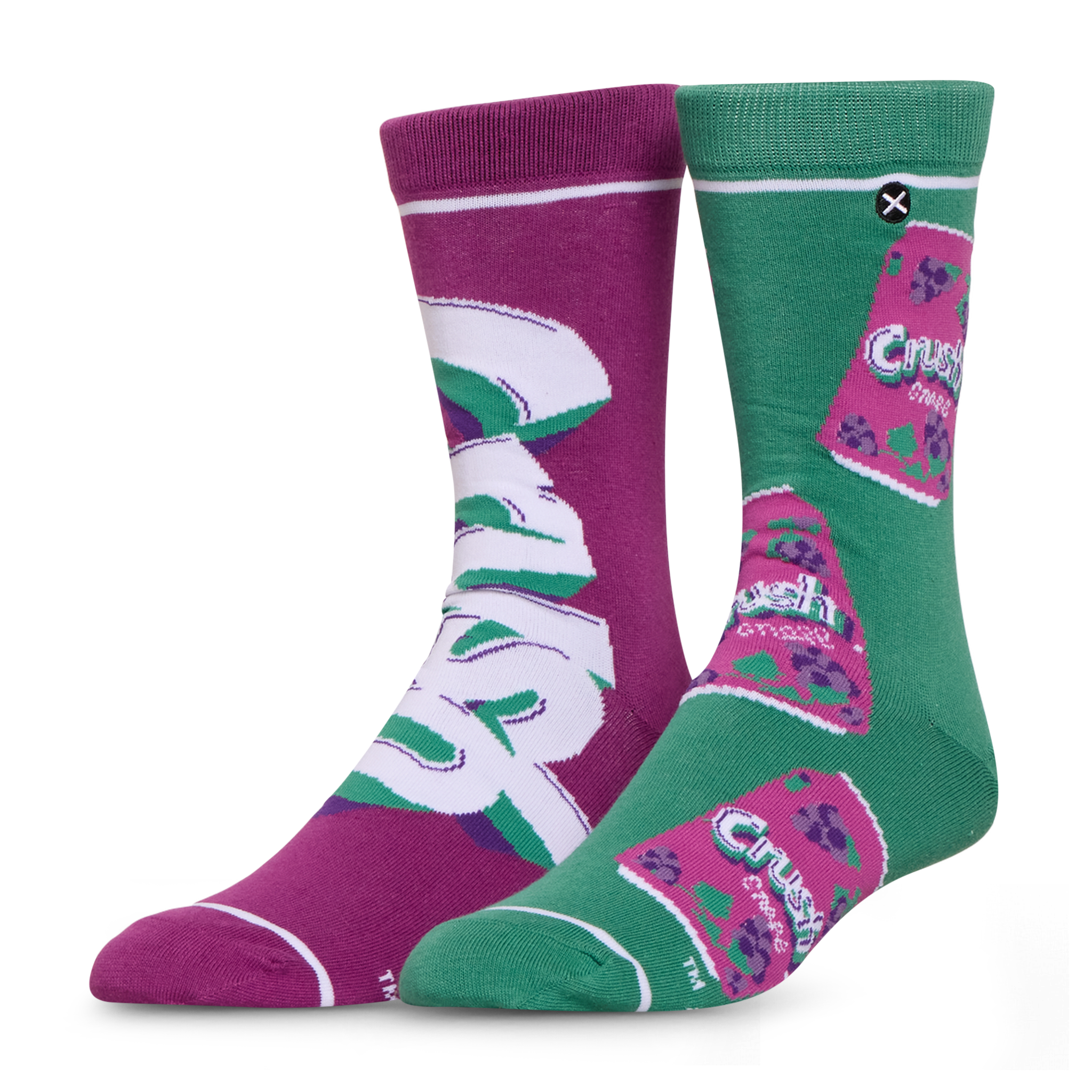 Crush Grape Split Men's Crew Socks