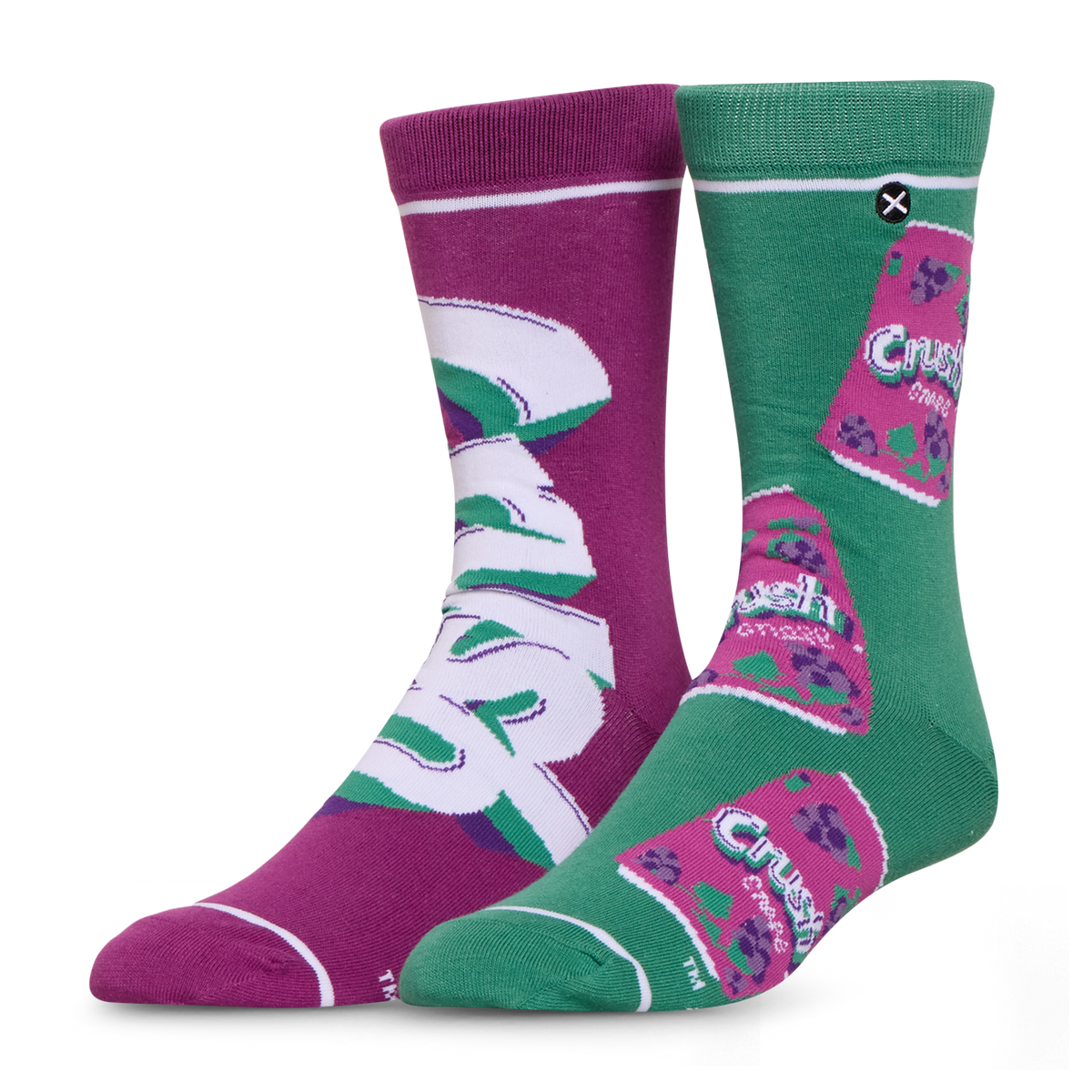 Crush Grape Split Men's Crew Socks