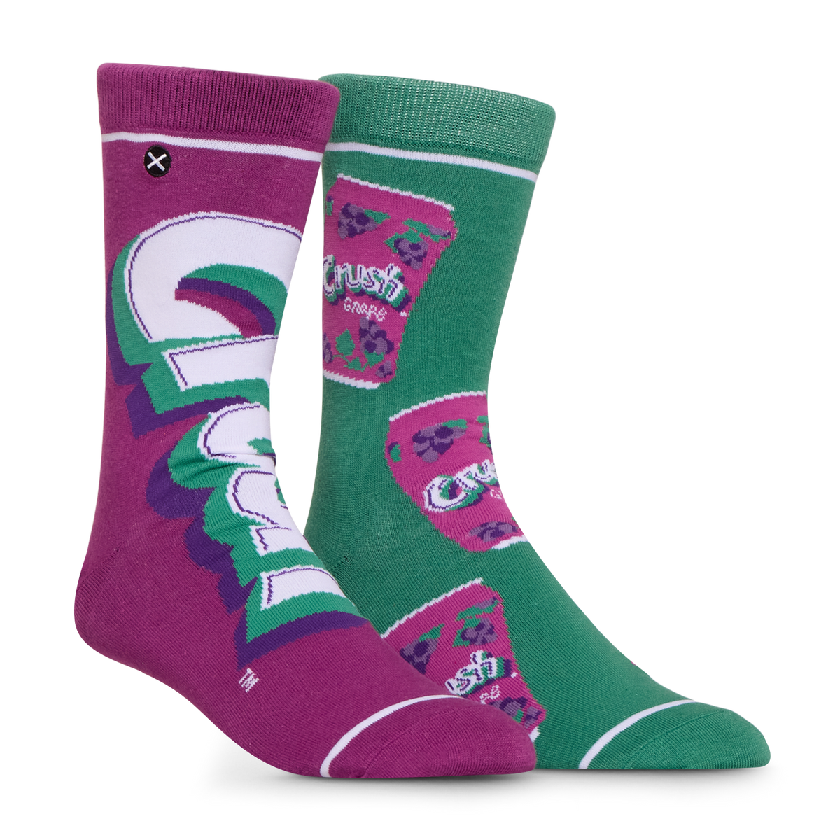 Crush Grape Split Men's Crew Socks