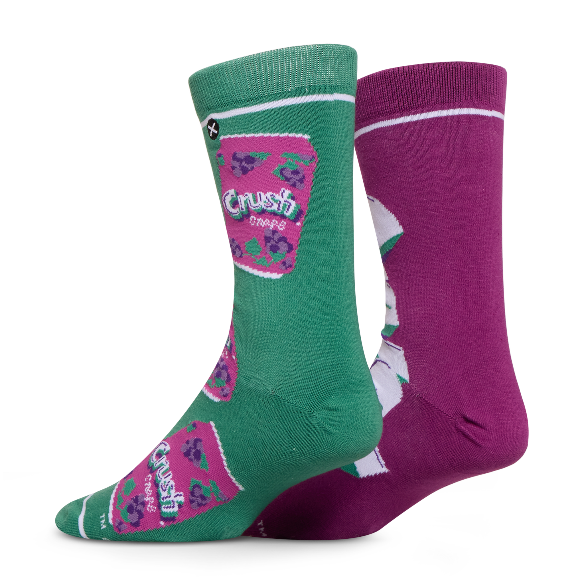 Crush Grape Split Men's Crew Socks