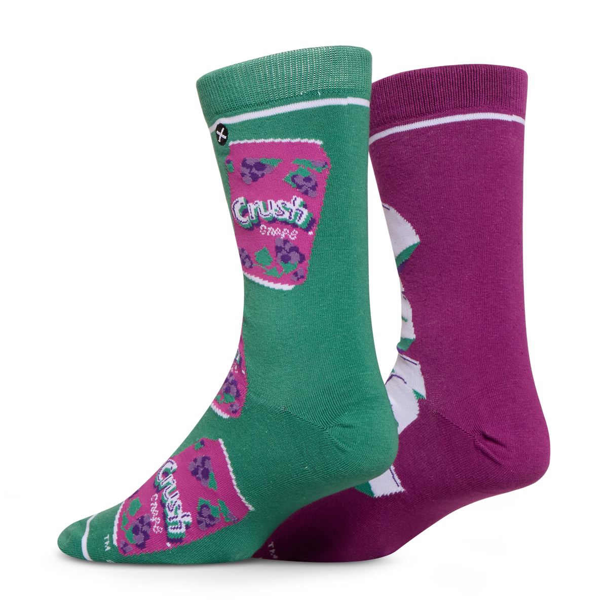 Crush Grape Split Men's Crew Socks