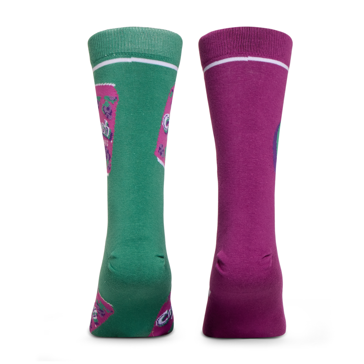 Crush Grape Split Men's Crew Socks