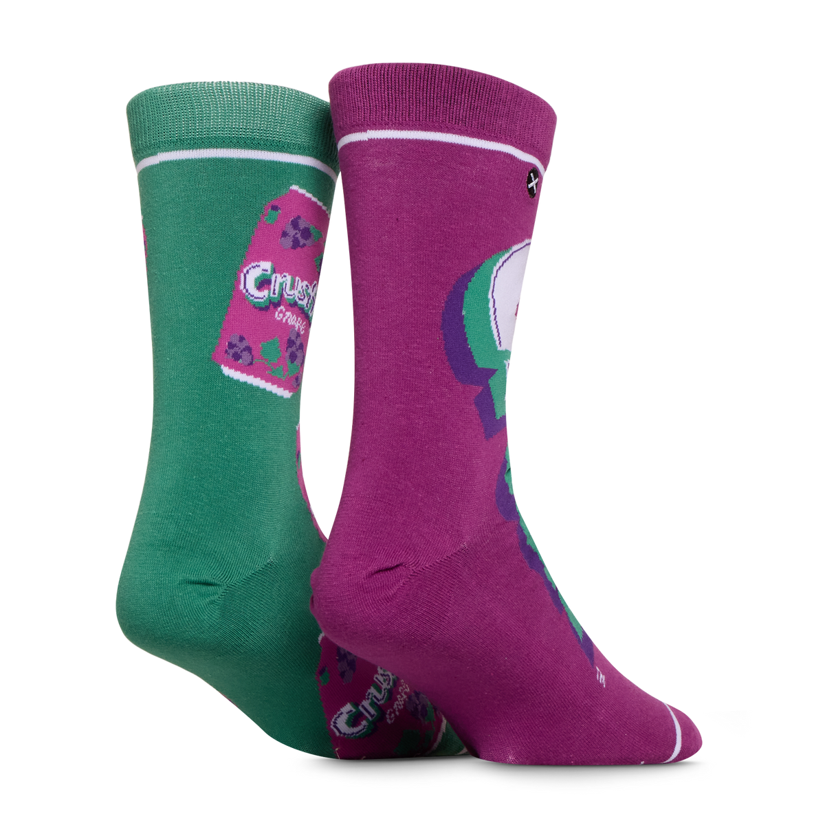 Crush Grape Split Men's Crew Socks